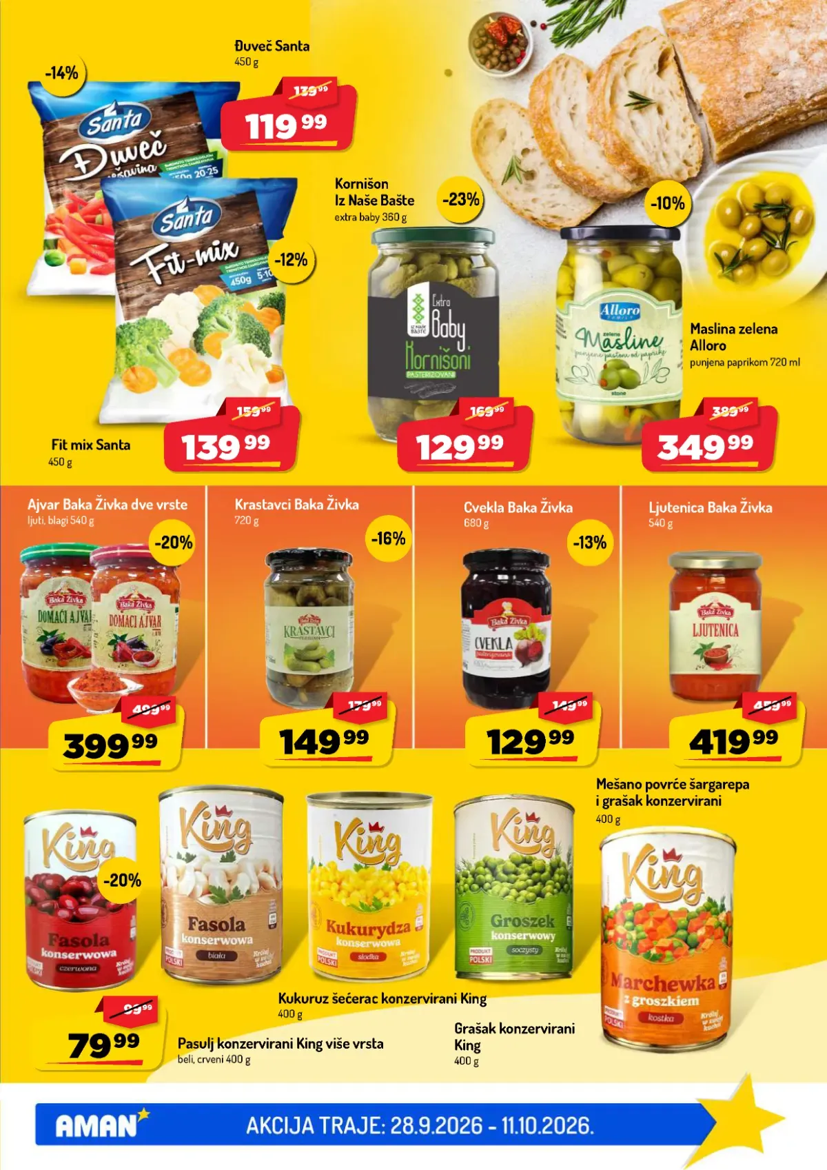 AMAN katalog – strana 15 AMAN katalog do 11.10.2026. – strana 15, zimnica i povrće