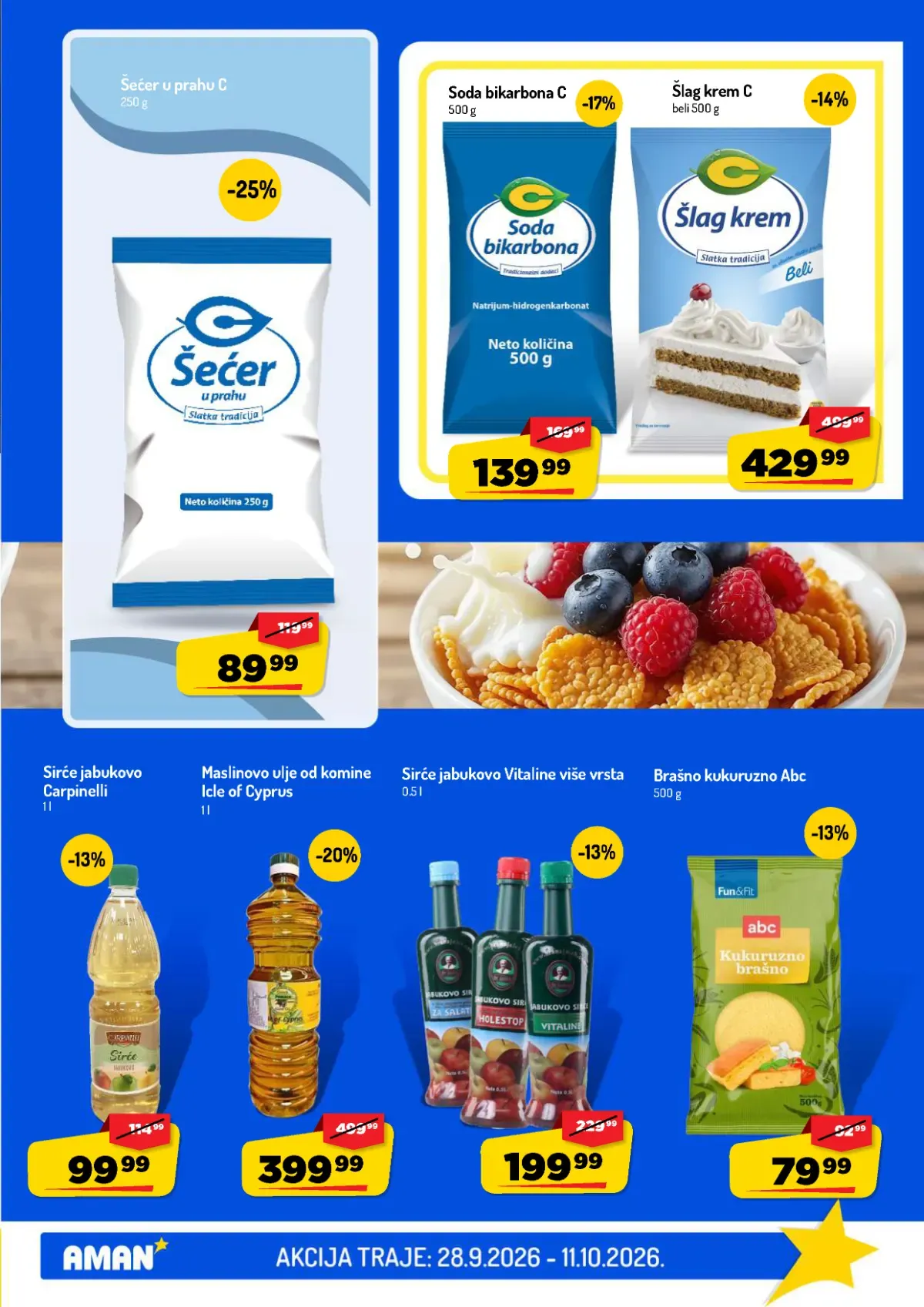 AMAN katalog – strana 19 AMAN katalog do 11.10.2026. – strana 19, namirnice za kuvanje
