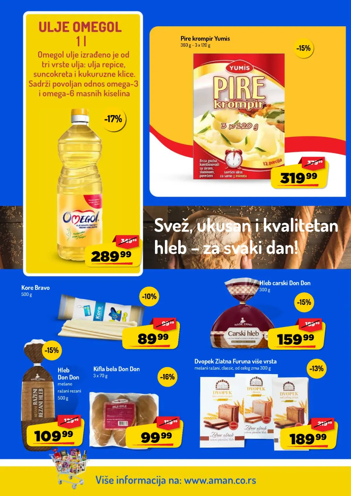 AMAN katalog – strana 20 AMAN katalog do 11.10.2026. – strana 20, hleb, kore i ulje