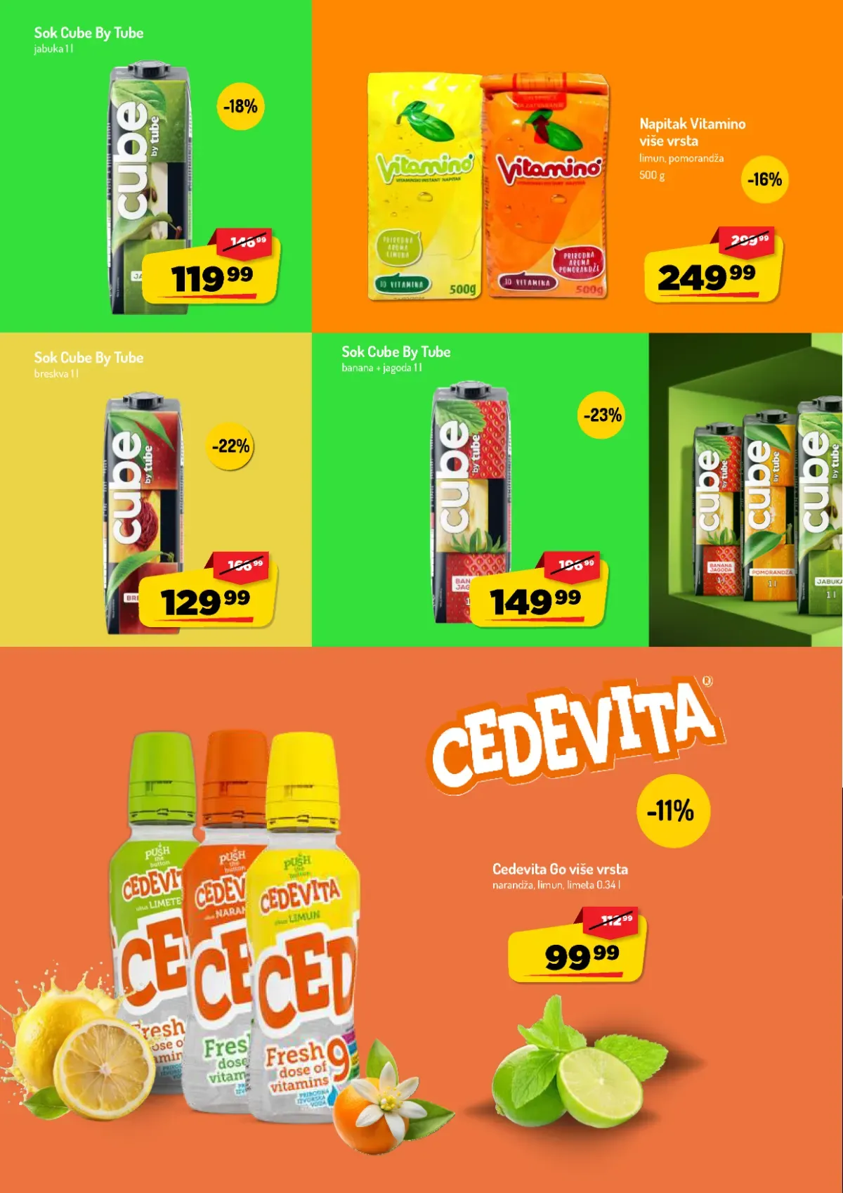 AMAN katalog – strana 26 AMAN katalog do 11.10.2026. – strana 26, sokovi i Cedevita