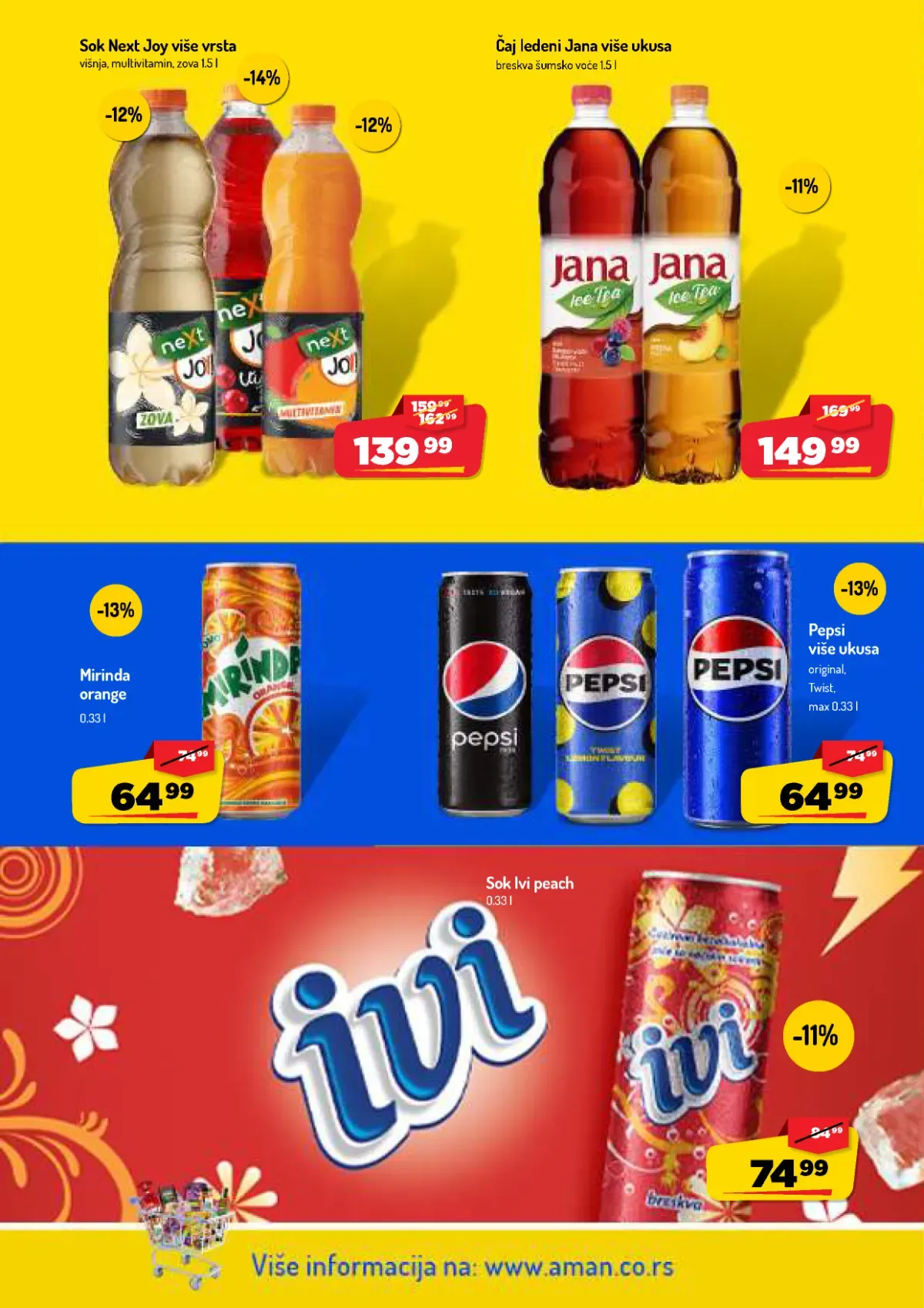 AMAN katalog – strana 28 AMAN katalog do 11.10.2026. – strana 28, gazirana pića i sokovi