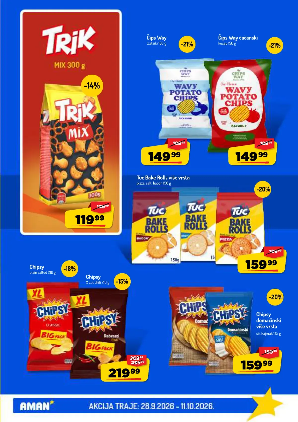 AMAN katalog – strana 31 AMAN katalog do 11.10.2026. – strana 31, čips i grickalice