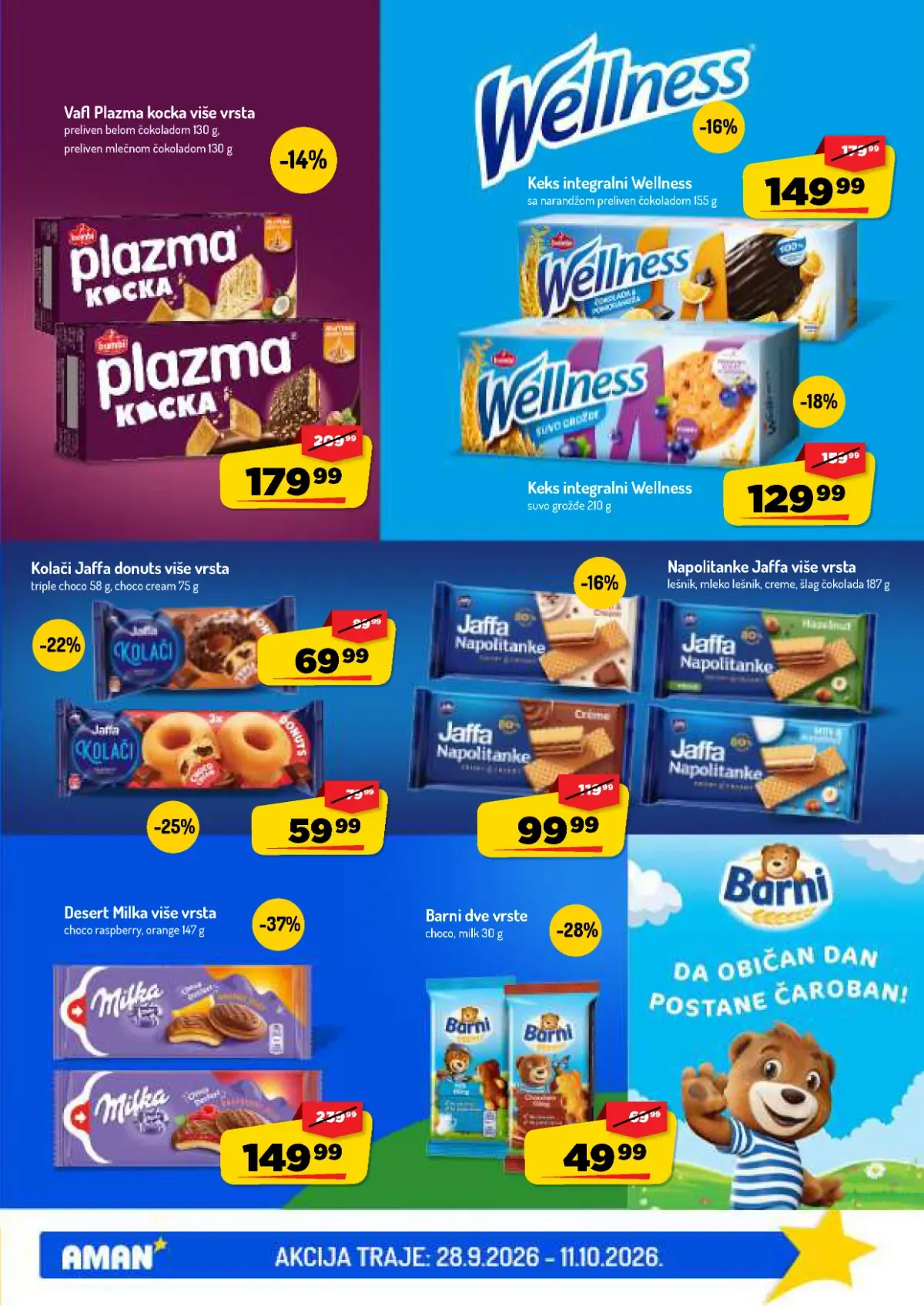 AMAN katalog – strana 33 AMAN katalog do 11.10.2026. – strana 33, keksi i slatkiši