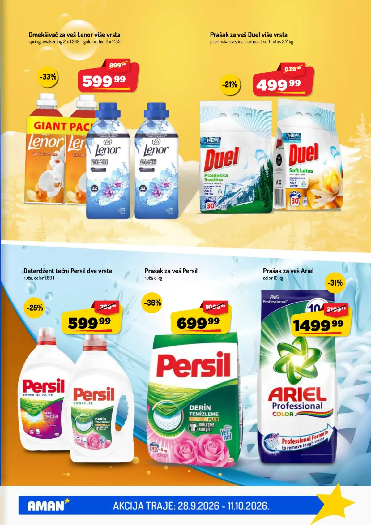 AMAN katalog – strana 35 AMAN katalog do 11.10.2026. – strana 35, deterdženti i omekšivači