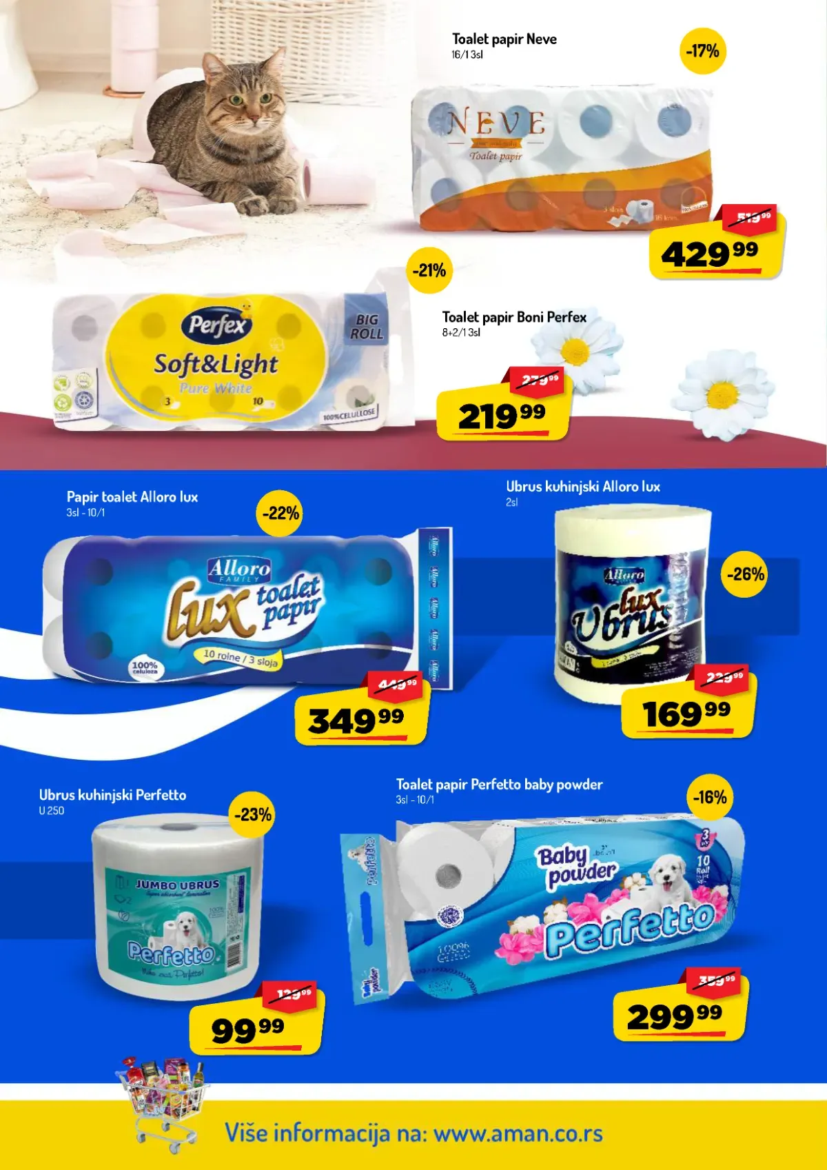 AMAN katalog – strana 36 AMAN katalog do 11.10.2026. – strana 36, toalet papir i ubrusi