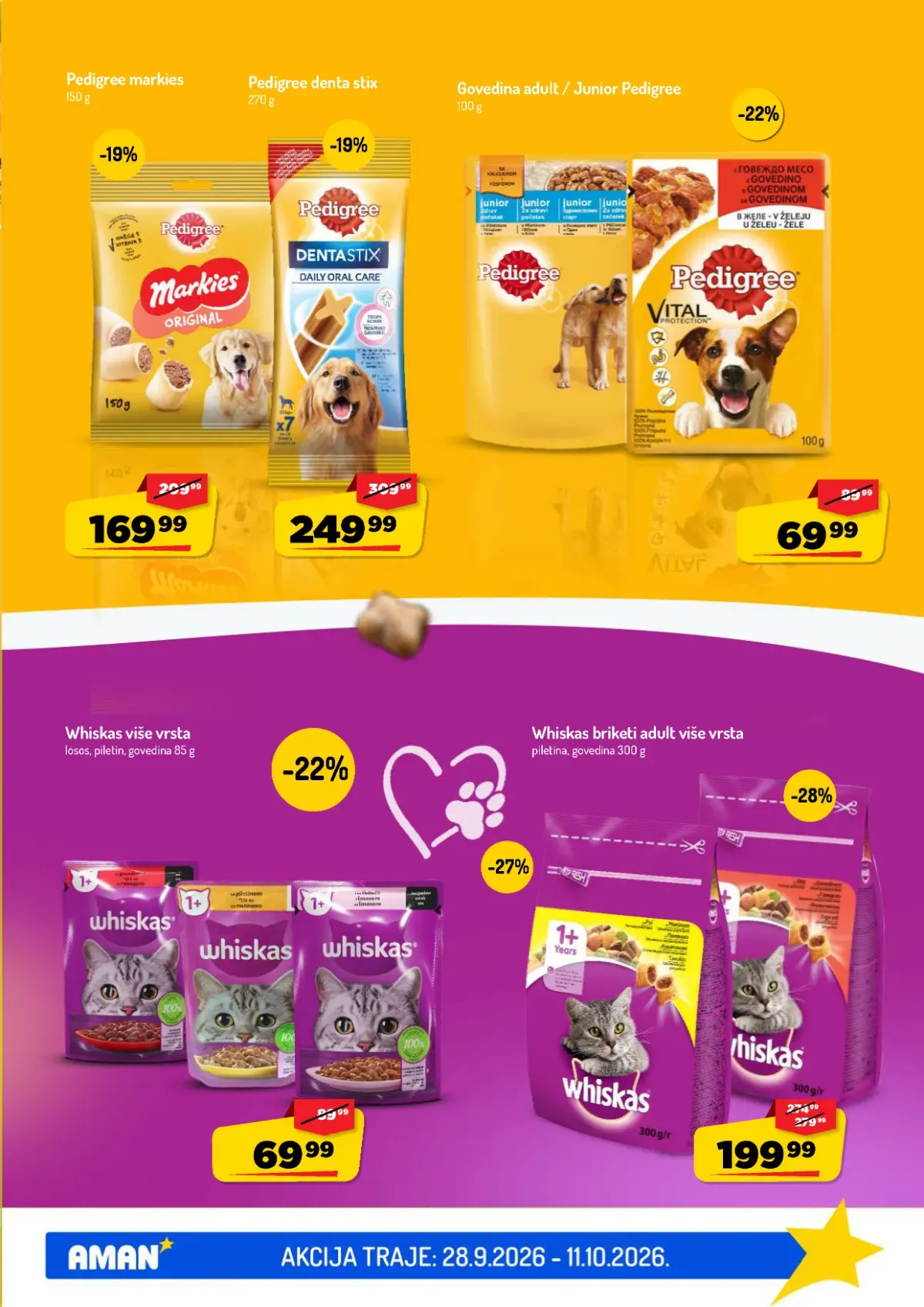 AMAN katalog – strana 47 AMAN katalog do 11.10.2026. – strana 47, hrana za pse i mačke