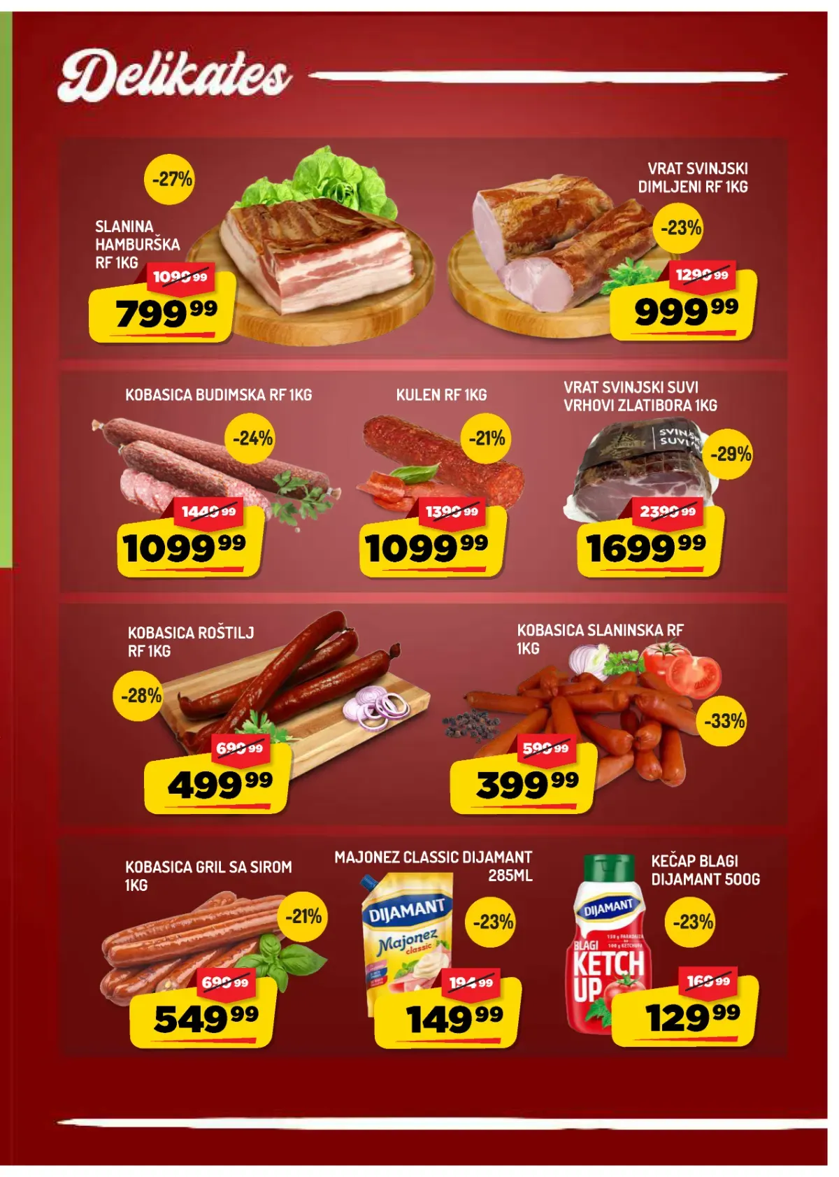 AMAN katalog strana 3 – delikates, slanina i suhomesnati proizvodi