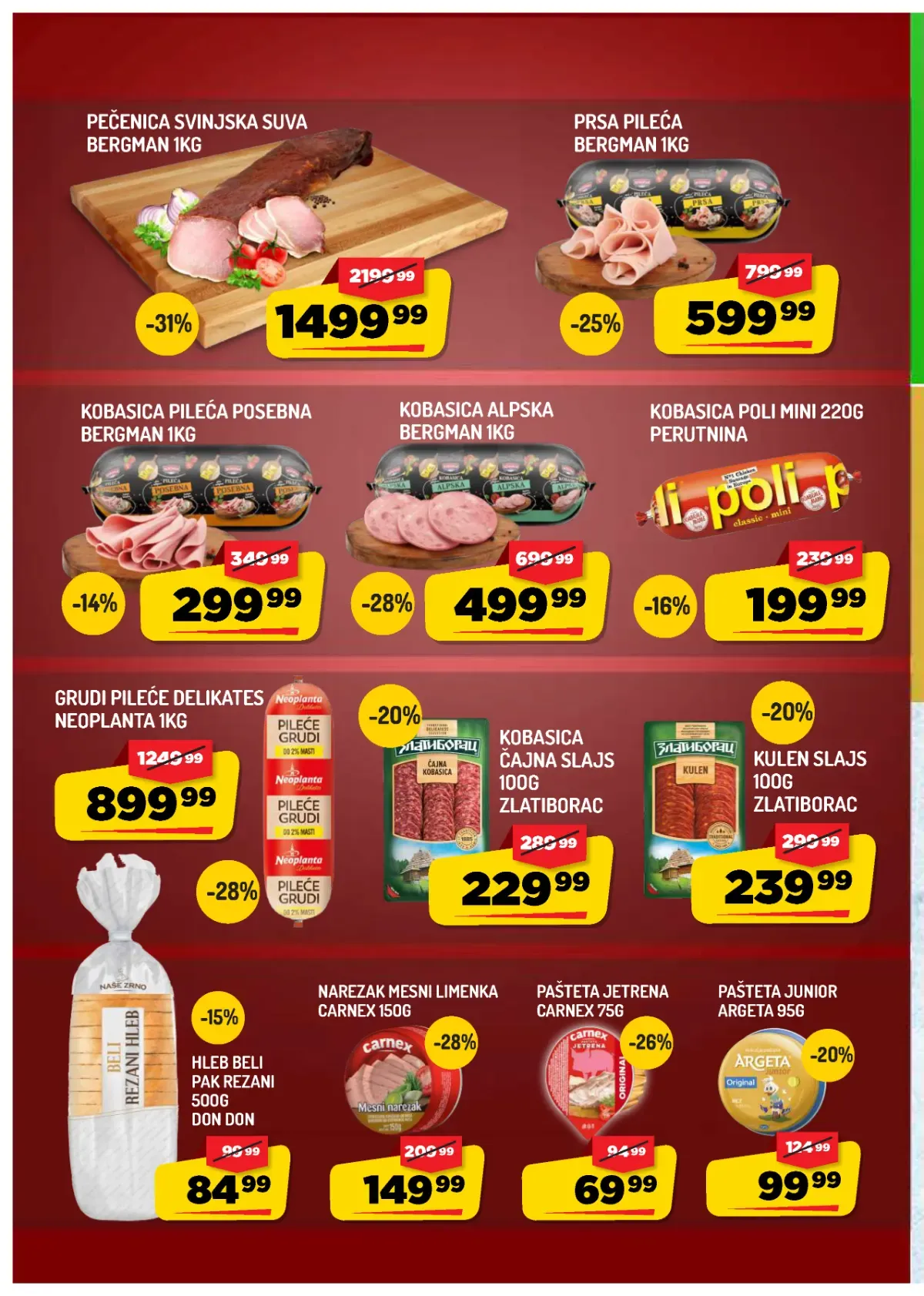 AMAN katalog strana 4 – meso, kobasice, paštete i mesne prerađevine