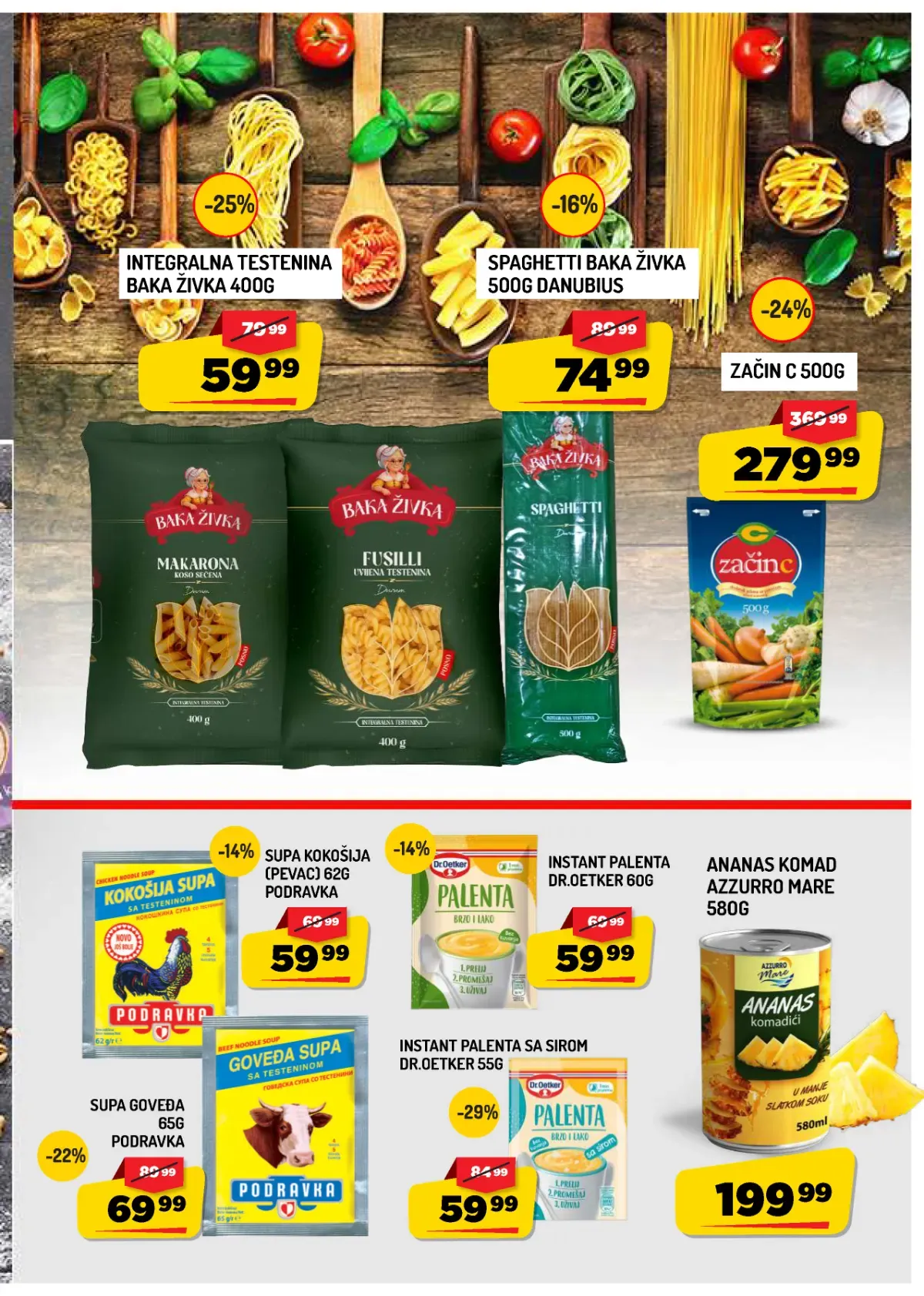 AMAN katalog strana 9 – testenina, brašno i proizvodi za svakodnevnu pripremu hrane