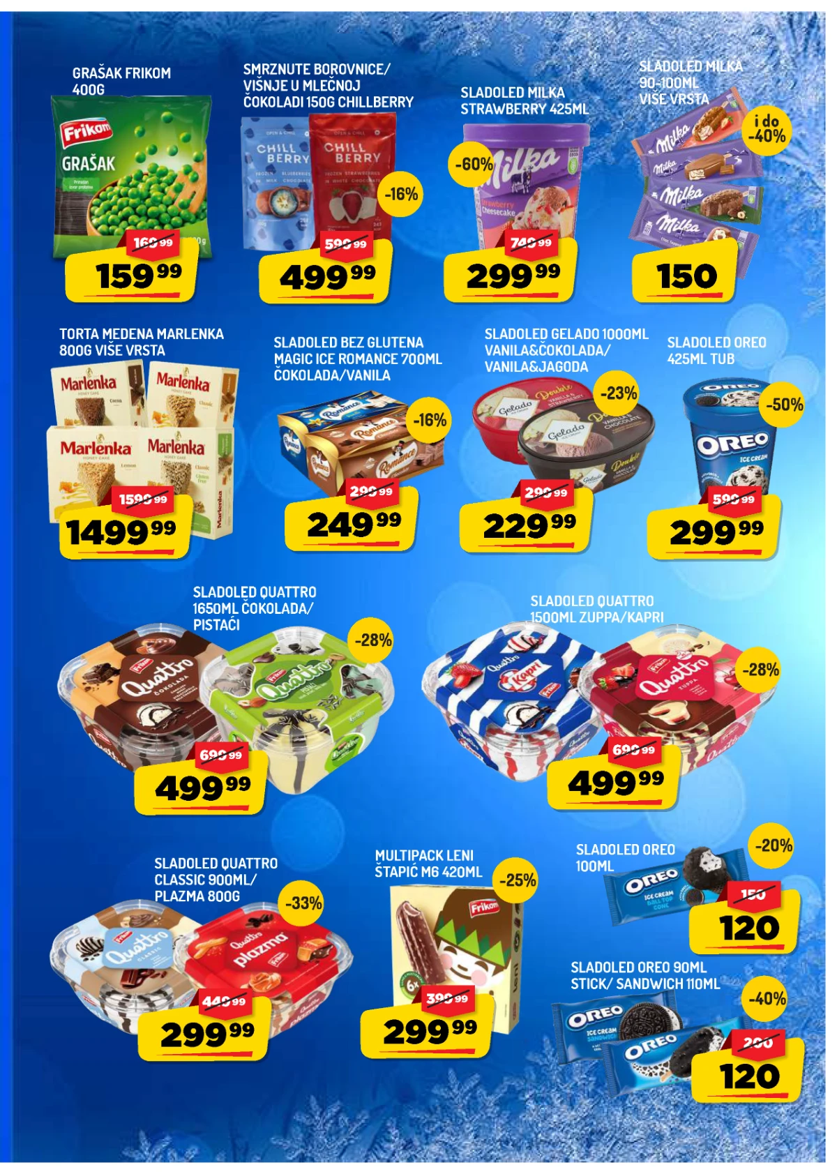Aman katalog strana 5 – sladoledi, smrznuti proizvodi i letnje poslastice na akciji.