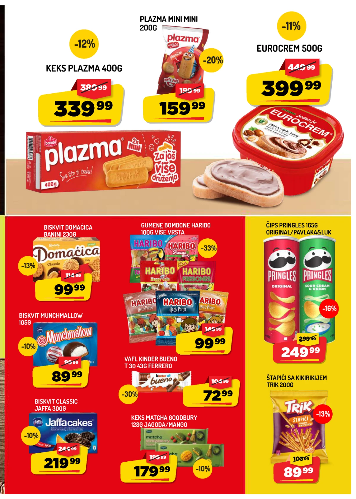 Aman katalog strana 7 – keks, čokolada, grickalice, bombone i slatkiši po akcijskim cenama.