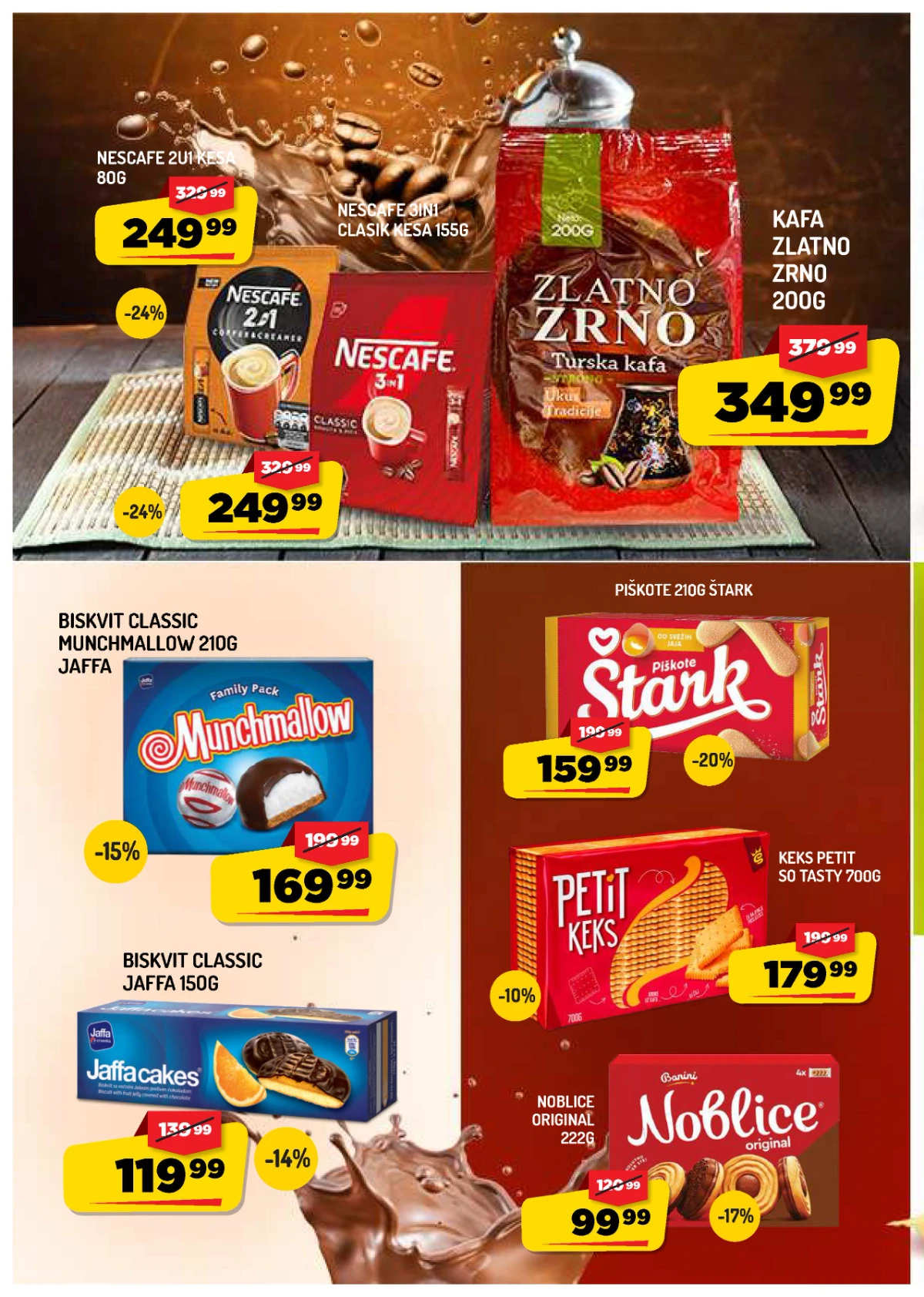 AMAN akcija – Nescafe, Zlatno zrno, Jaffa, Štark i Noblice na sniženju