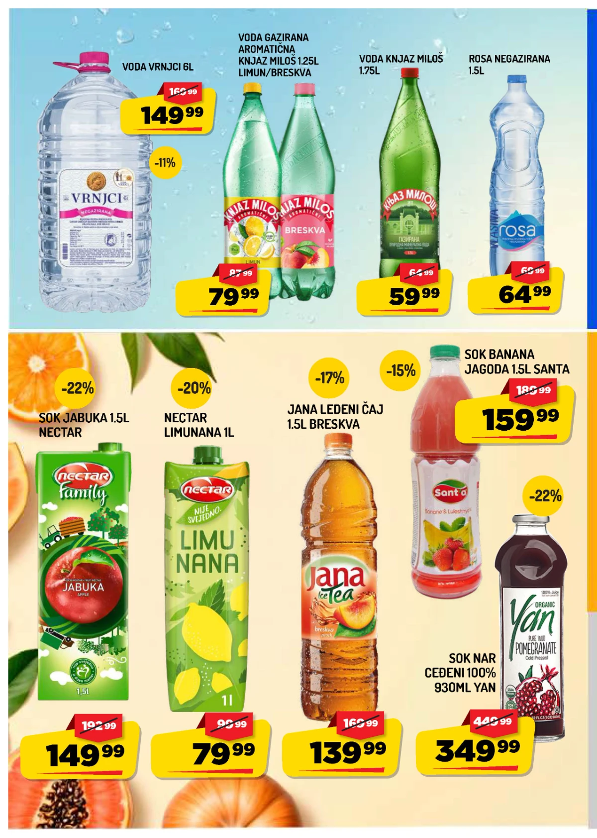 AMAN akcija – sokovi, voda, ledeni čaj i druga pića na sniženju
