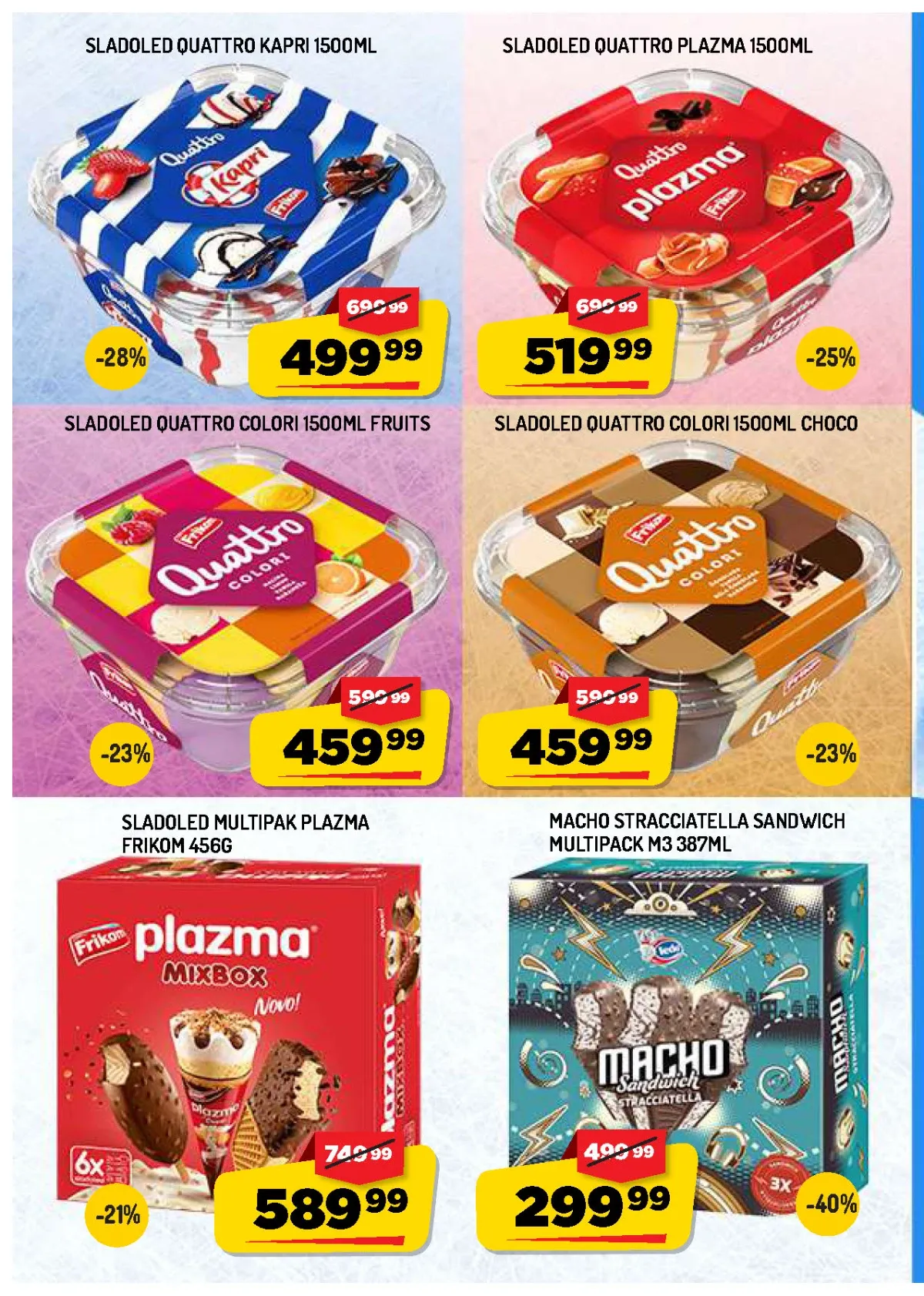 AMAN akcija sladoleda – Quattro, Plazma, Kapri i Macho na sniženju
