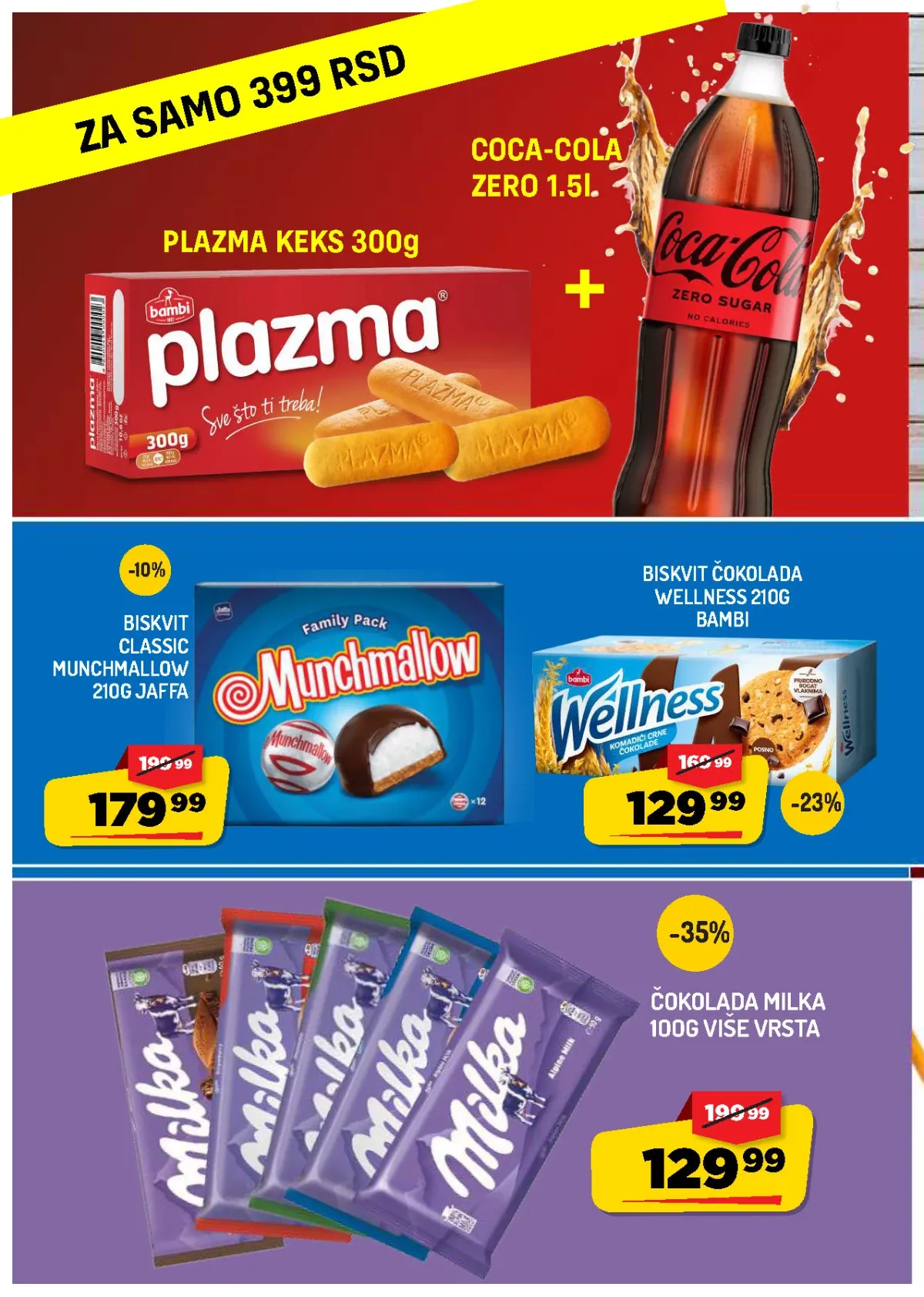 AMAN akcija – Milka, Plazma, Coca-Cola, Wellness i Munchmallow