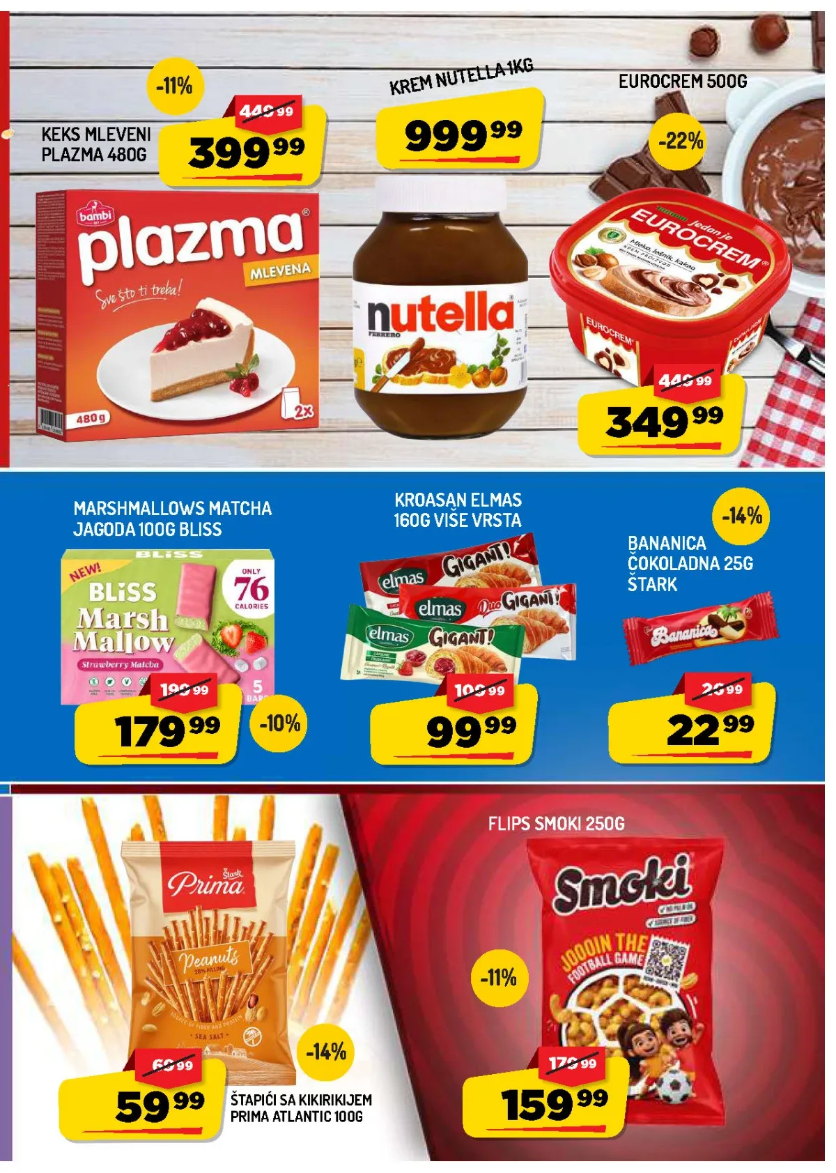 AMAN akcija – Nutella, Eurocrem, Plazma, Smoki i grickalice