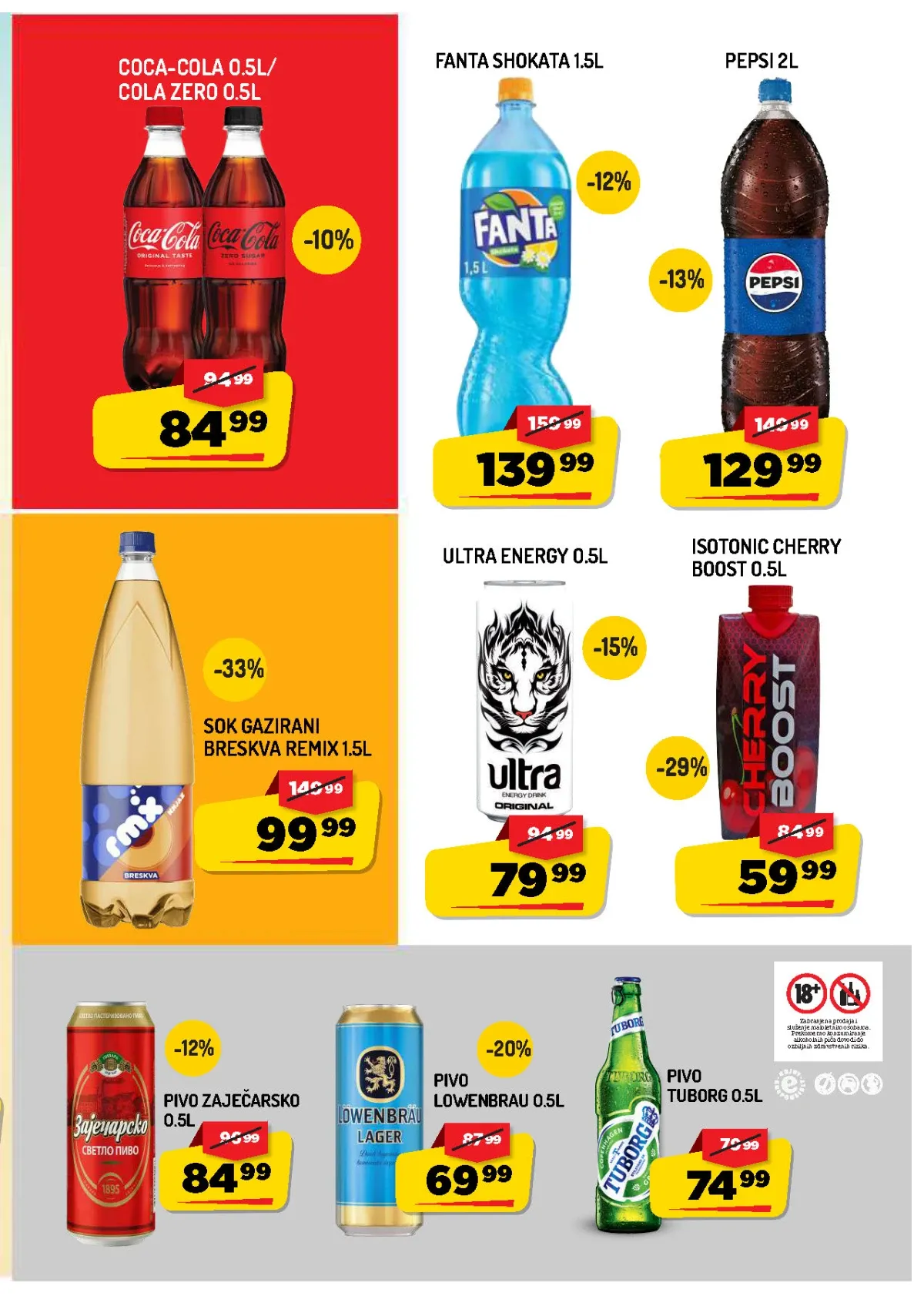 AMAN akcija pića – Pepsi, Coca-Cola, Fanta, Remix i druga pića