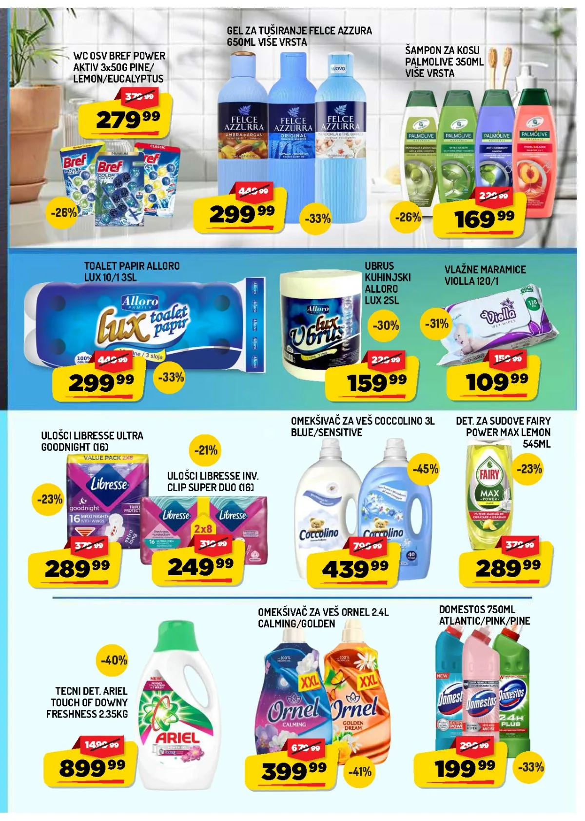 AMAN kućna hemija – Coccolino, Ornel, Ariel, Domestos i papirna galanterija