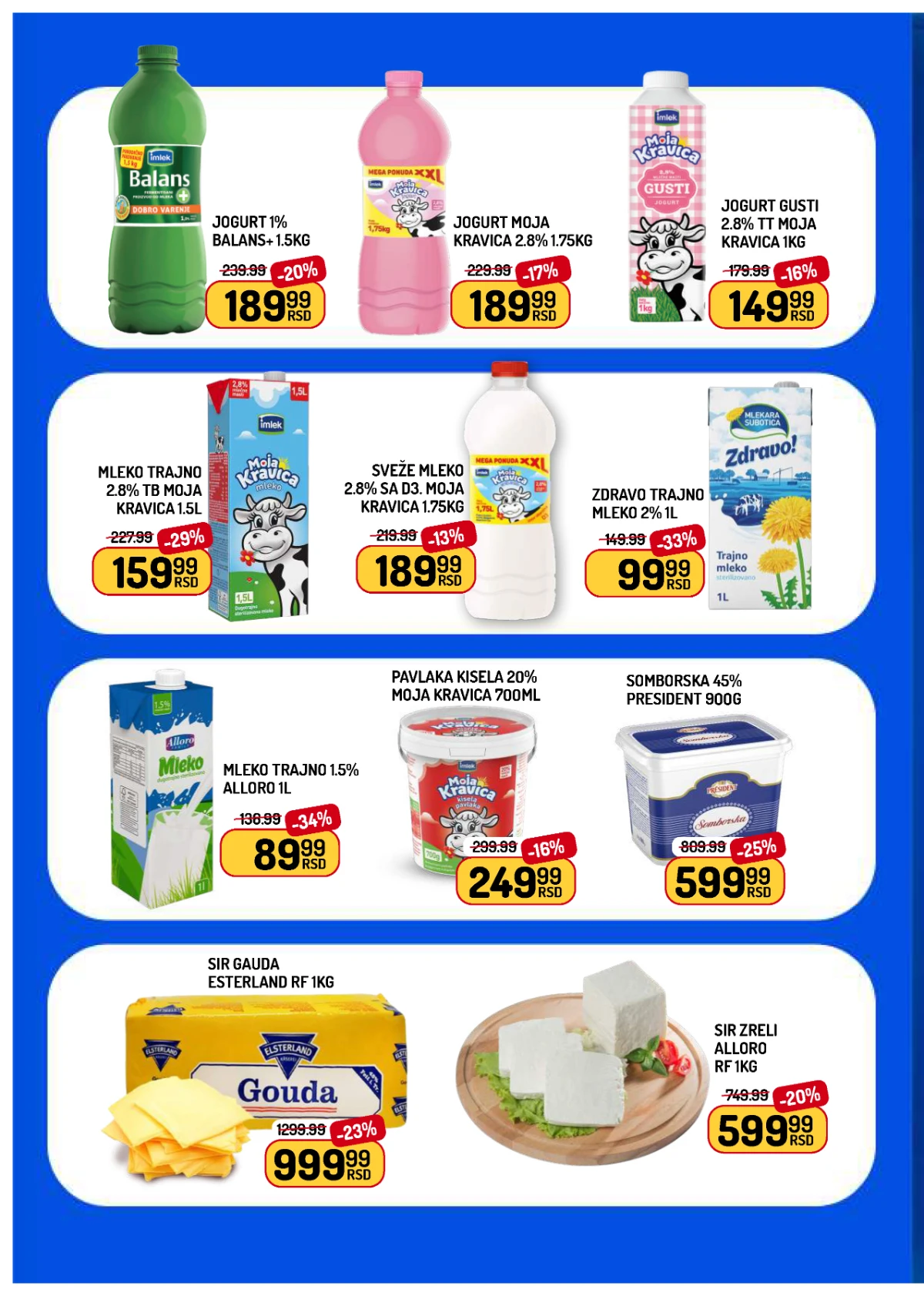 Aman katalog od 10. do 16.07.2026. – jogurt, mleko, pavlaka, sir i mlečni proizvodi na akciji.