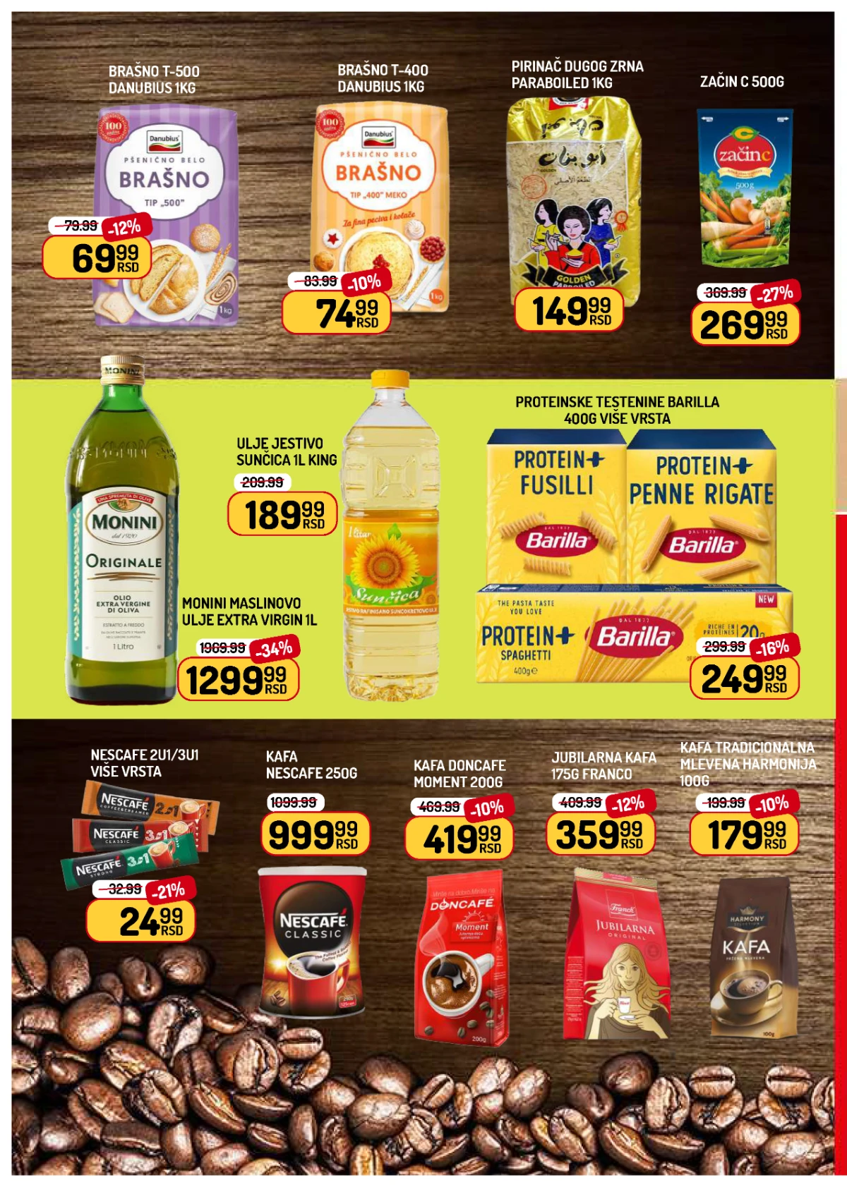 Aman katalog od 10. do 16.07.2026. – brašno, pirinač, začini, ulje, testenine i kafa na akciji.