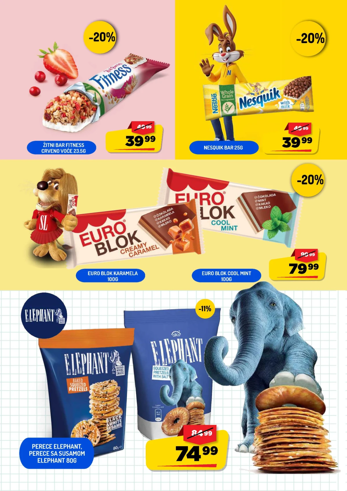 AMAN akcija – Fitness i Nesquik barovi uz 20% popusta i Euroblok po akcijskoj ceni
