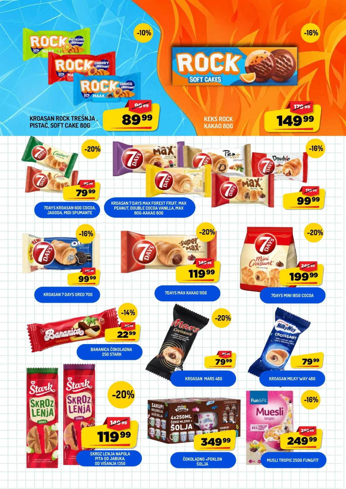 AMAN akcija – 7Days kroasani i Štark Skroz Lenja pita uz popuste do 20%