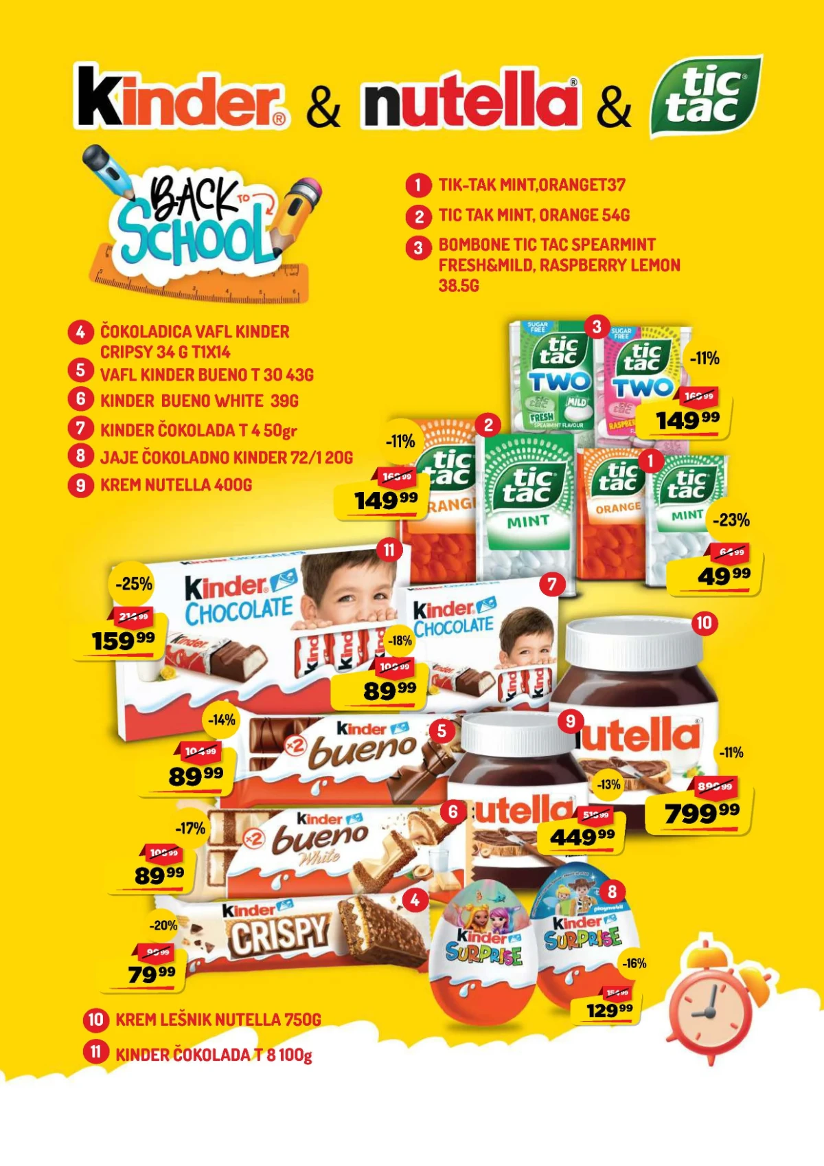 AMAN akcija – Kinder čokolada do 25% i Tic Tac bombone do 23% jeftinije