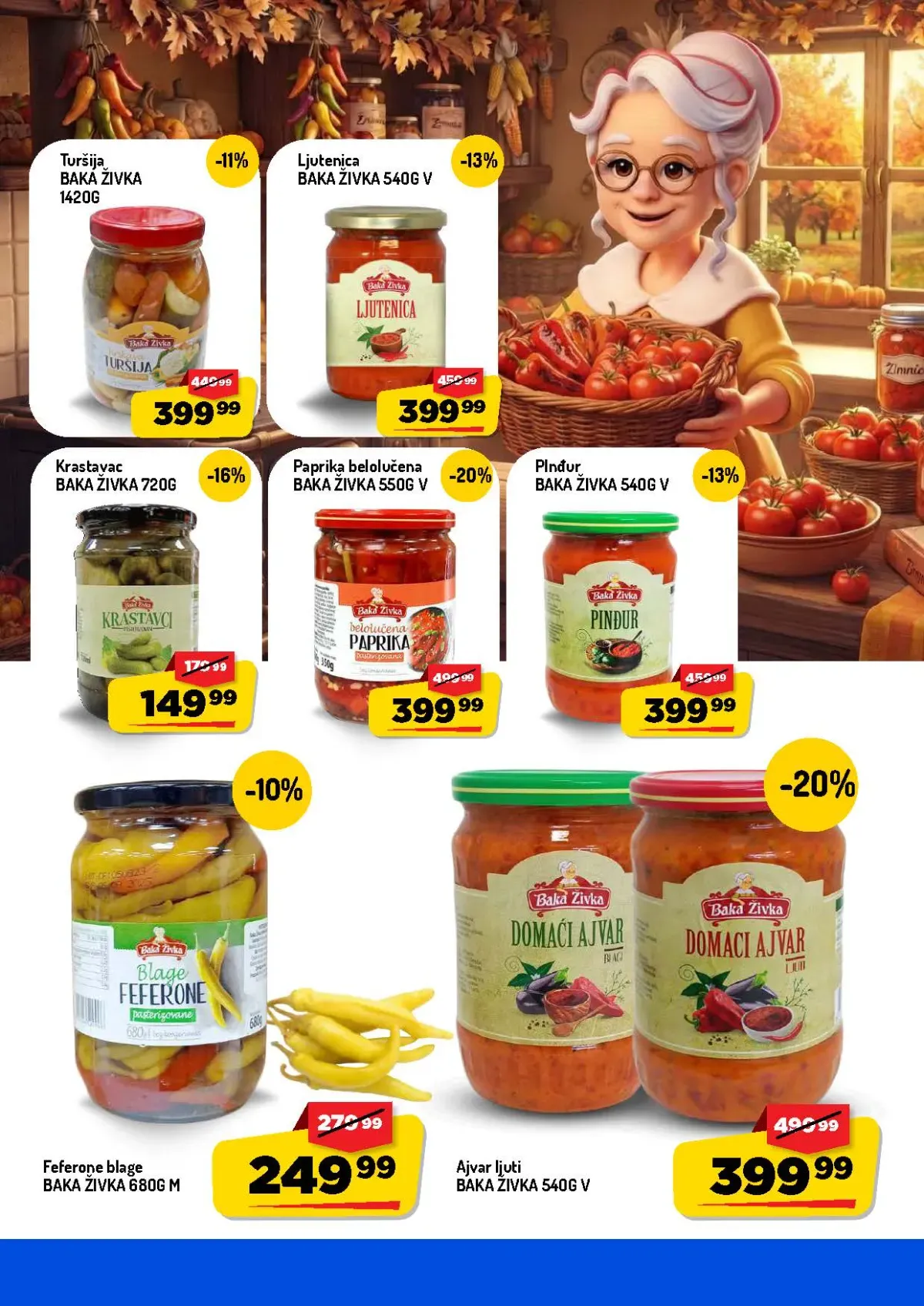 AMAN Zimnica katalog strana 5 – Baka Živka turšija, ljutenica, ajvar i paprika