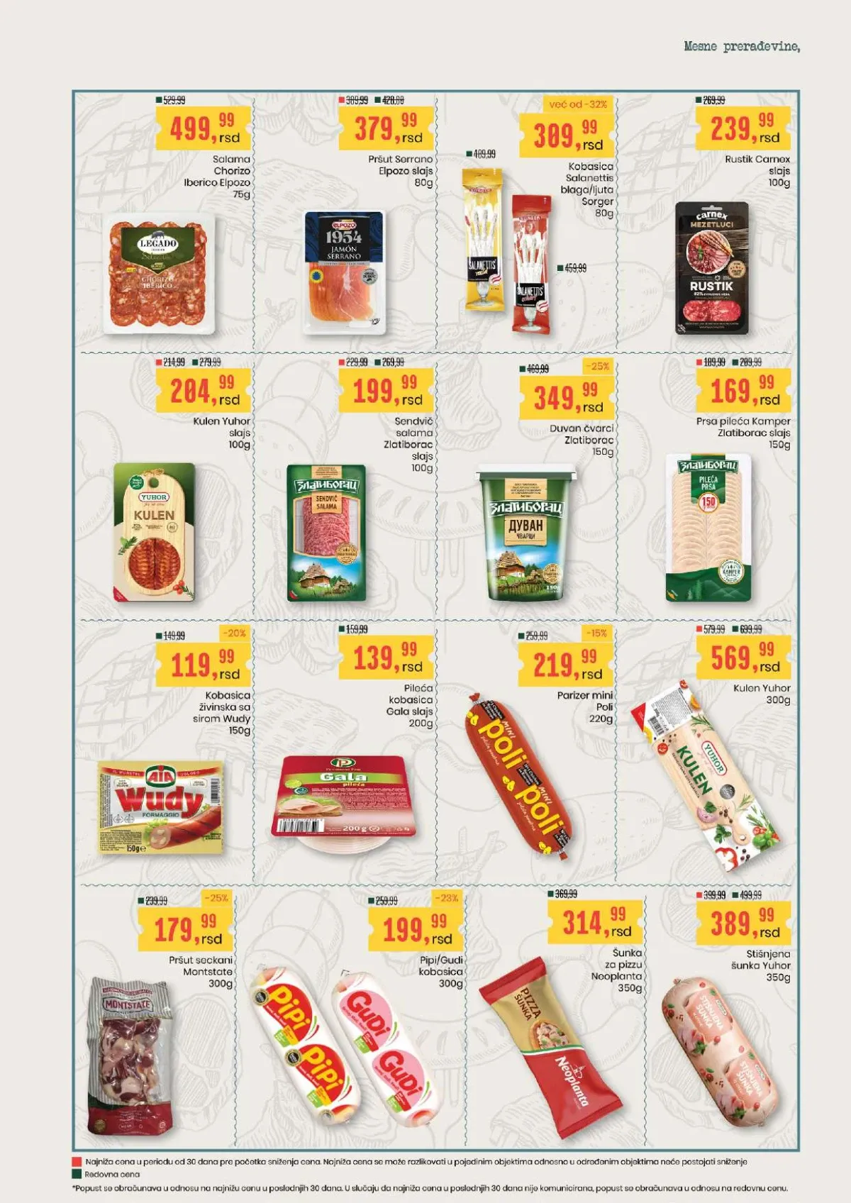 Aroma i City akcija do 19.08.2026. – pršuta, kulen, kobasice, salame i šunke na akciji
