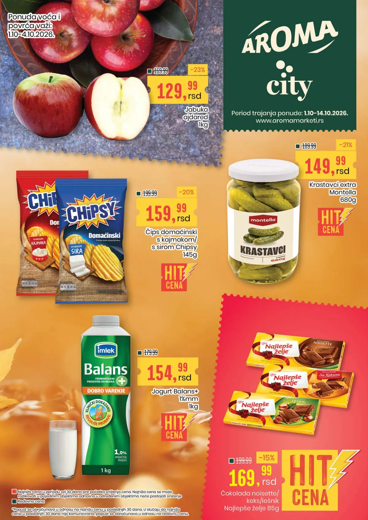 Aroma i City katalog od 01. do 14.10.2026. – kataloška akcija i HIT cene