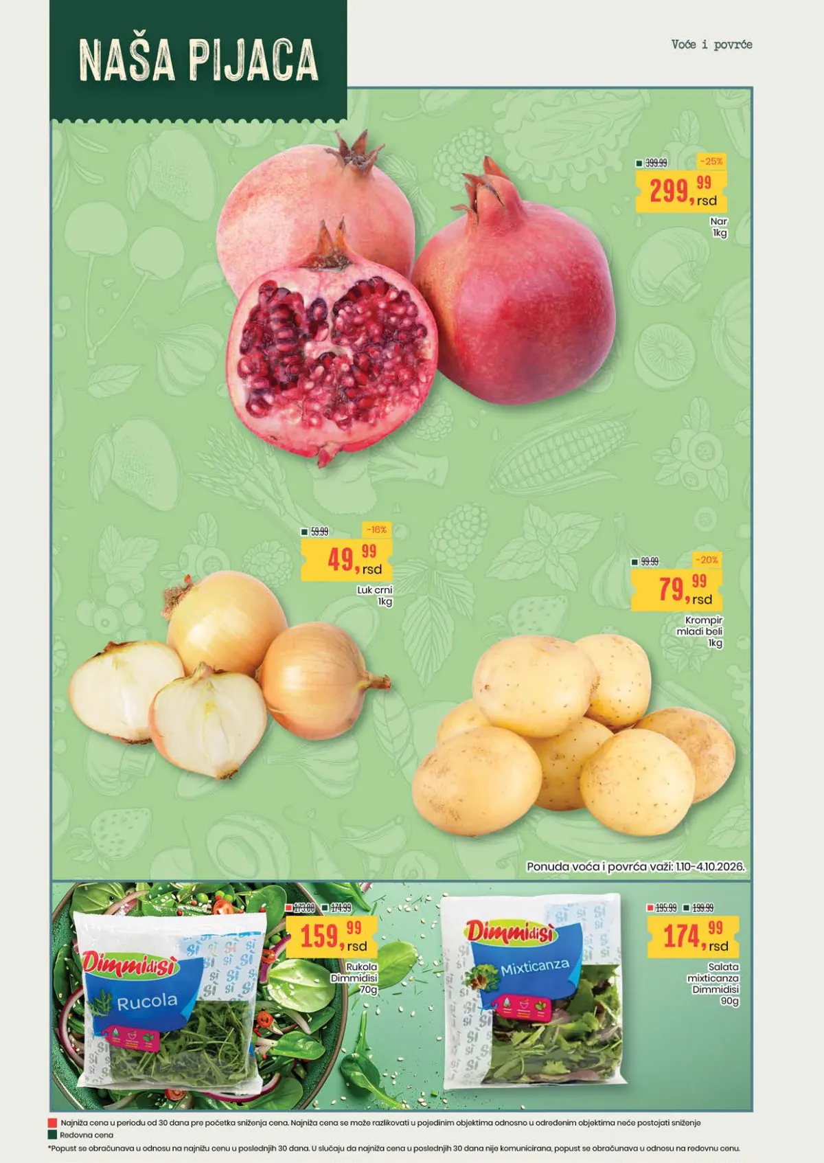 Aroma i City katalog – voće i povrće na akciji