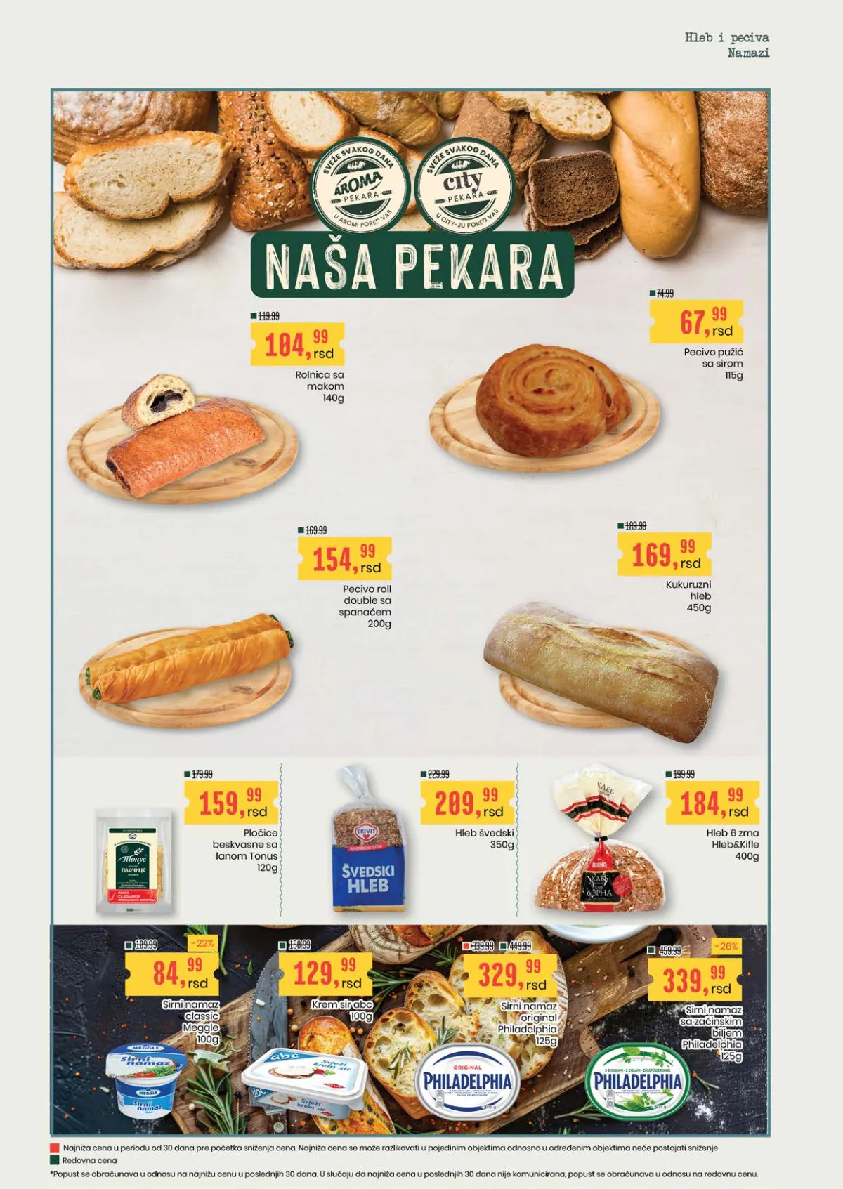 Aroma i City katalog – pekara, hleb i peciva