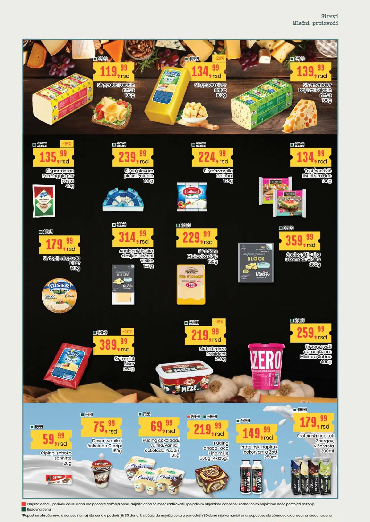 Aroma i City katalog – sirevi i mlečni proizvodi