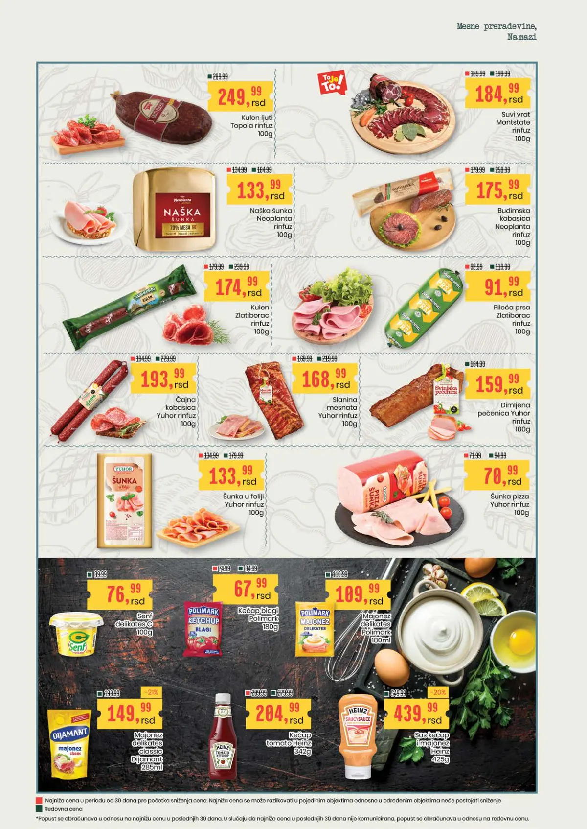 Aroma i City katalog – mesne prerađevine, paštete i sosovi