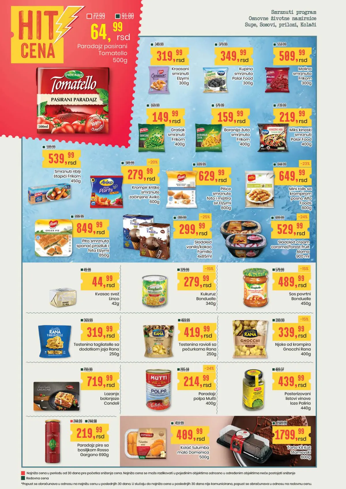 Aroma i City katalog – smrznuti program i namirnice