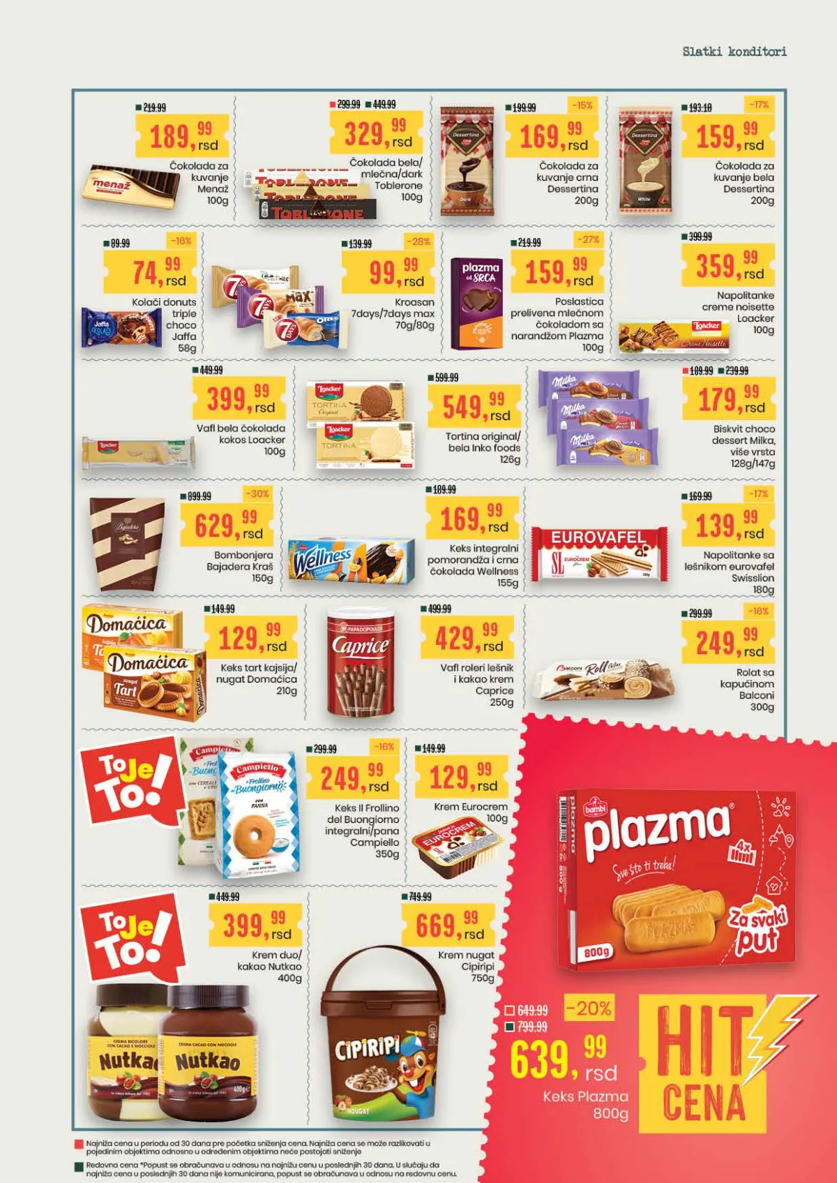 Aroma i City katalog – čokolade, keks i slatki program