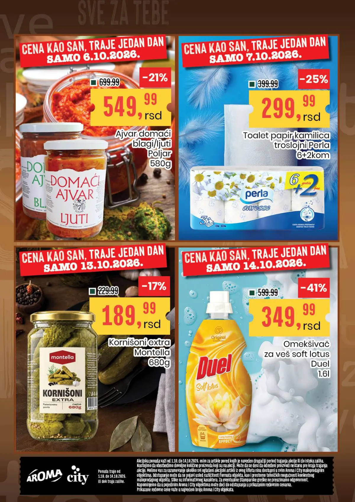 Aroma i City katalog – jednodnevne HIT ponude