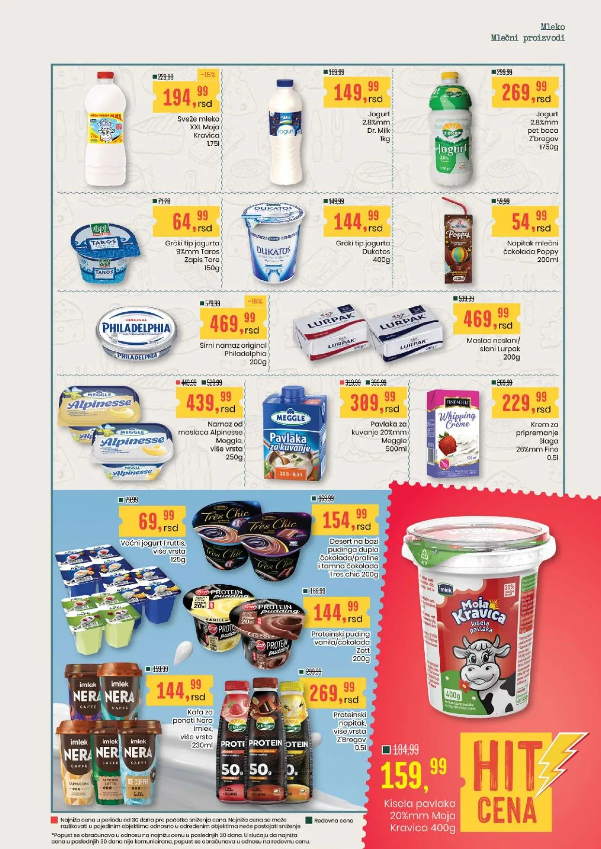 Aroma i City katalog – mleko, jogurt, pavlaka i mlečni proizvodi