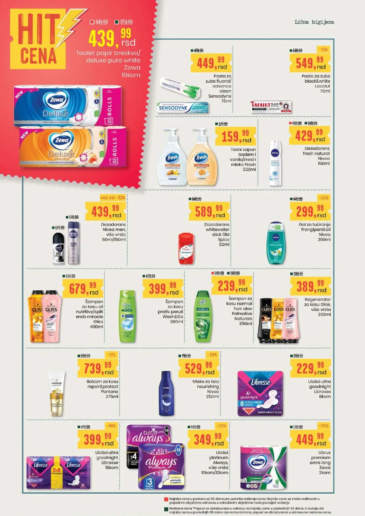 Aroma i City katalog – šamponi, gelovi, dezodoransi i lična higijena
