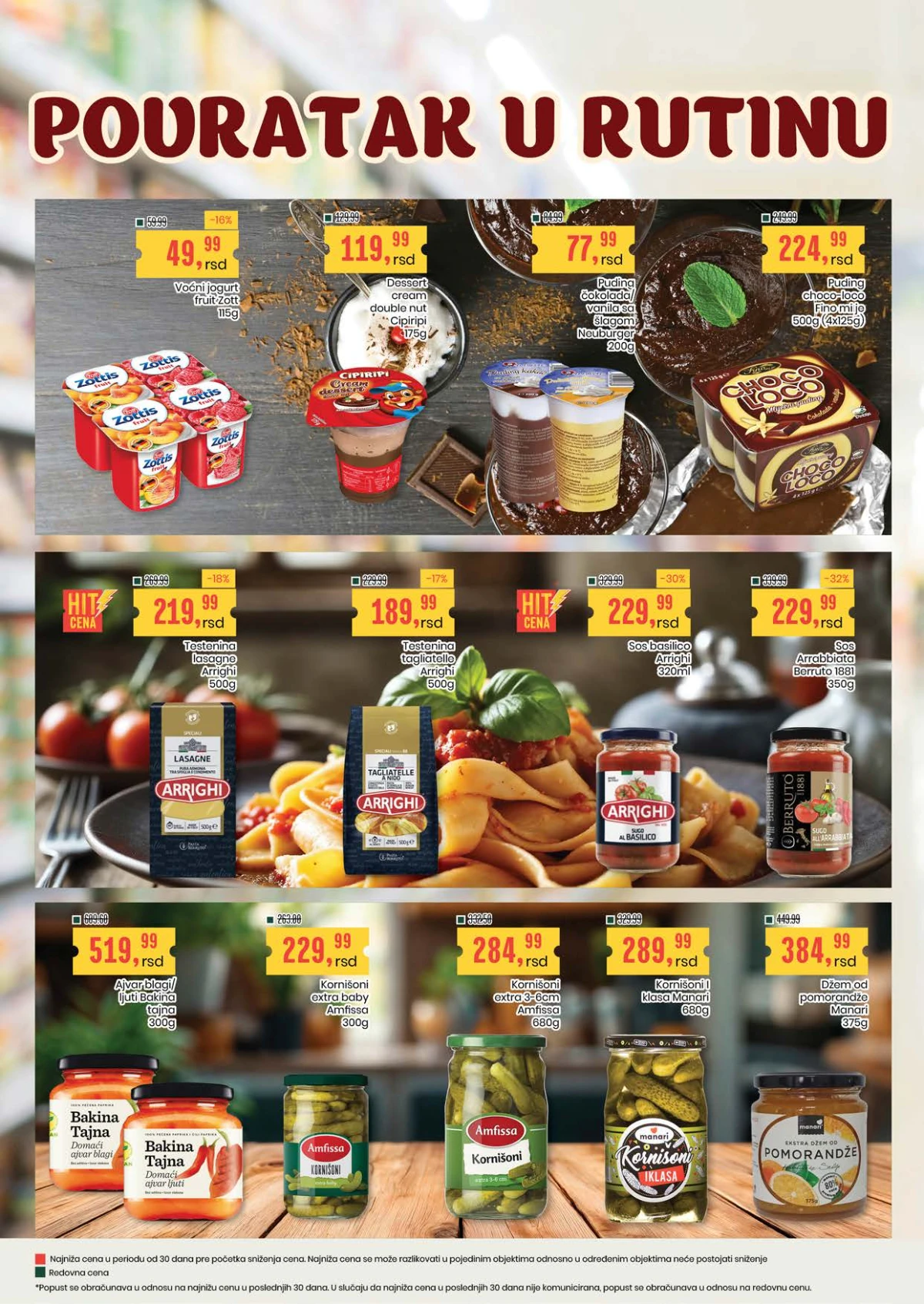 Aroma katalog strana 10 – Zott voćni jogurt i izbor pudinga, mlečnih deserata i namaza