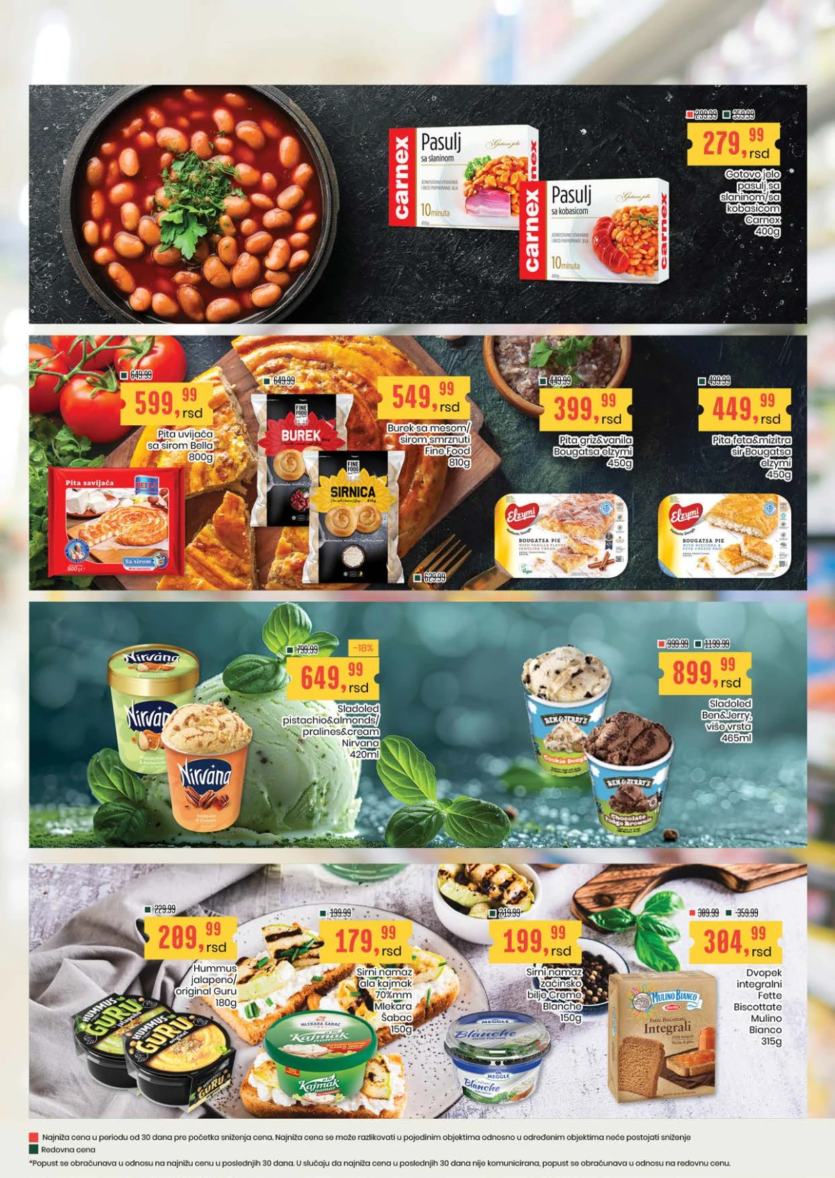Aroma katalog strana 11 – pasulj sa slaninom i Bella pita sa sirom na akciji