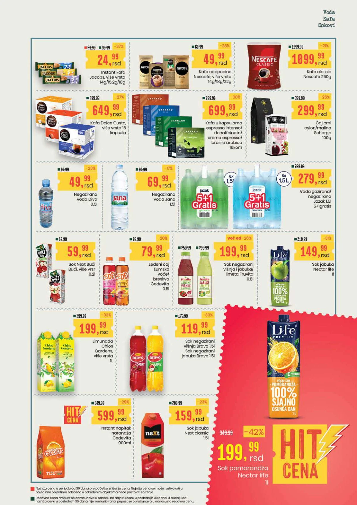 Aroma katalog strana 17 – Nectar Life sok od pomorandže uz 42% popusta i Jacobs instant kafa uz 37% popusta