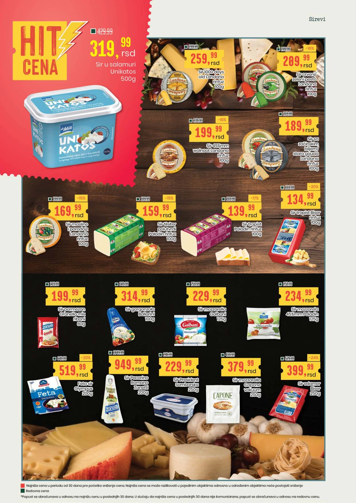 Aroma katalog strana 6 – Unikatos, Landana, Paladin, Galbani, feta i mozzarella sirevi