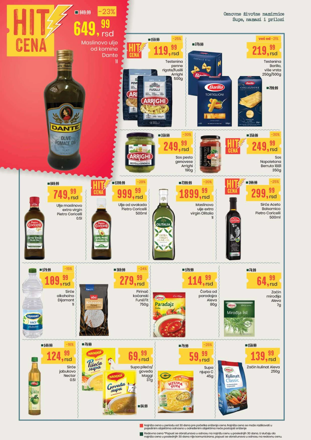 Aroma katalog strana 12 – Barilla testenina, Arrighi, Dante ulje, sirće i začini
