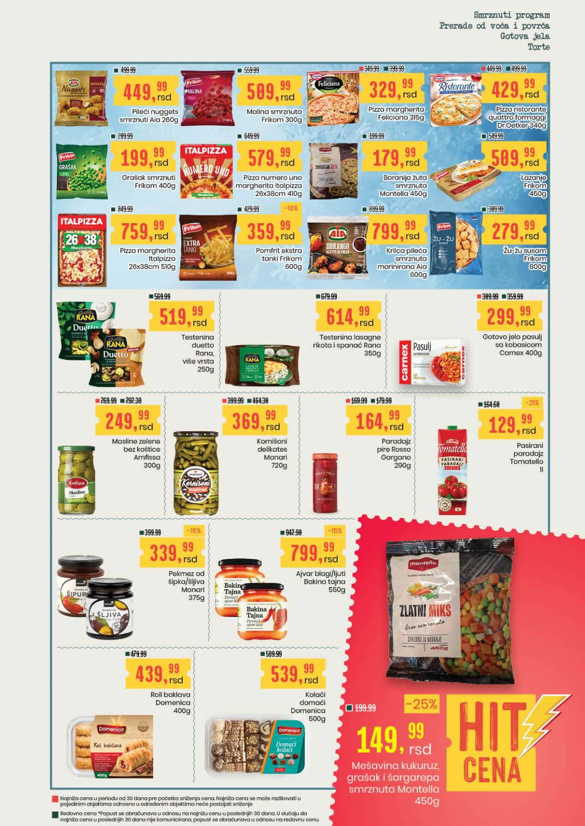 Aroma katalog strana 13 – pizza, nuggets, pomfrit, smrznuto povrće i gotova jela