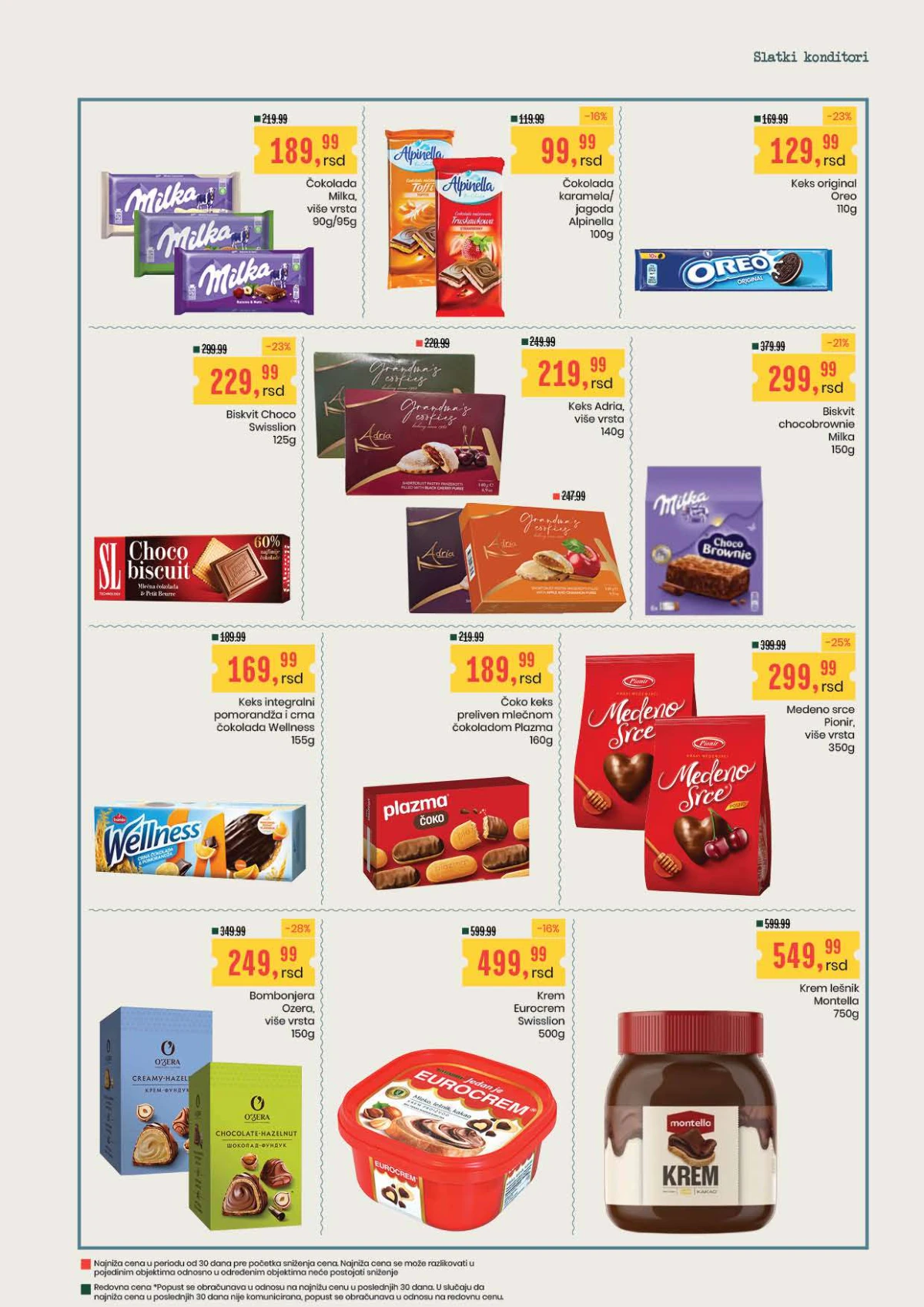 Aroma katalog strana 15 – Milka, Oreo, Plazma, Eurocrem, Montella krem i bombonjere