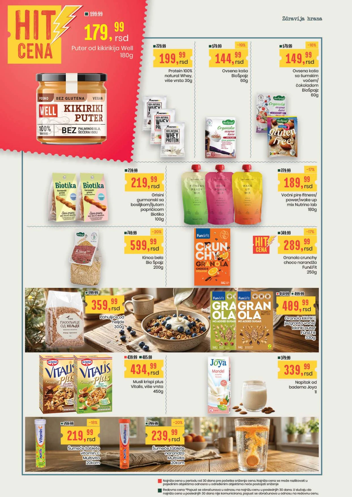 Aroma katalog strana 16 – granola, ovsene kaše, whey protein, puter od kikirikija i biljni napici