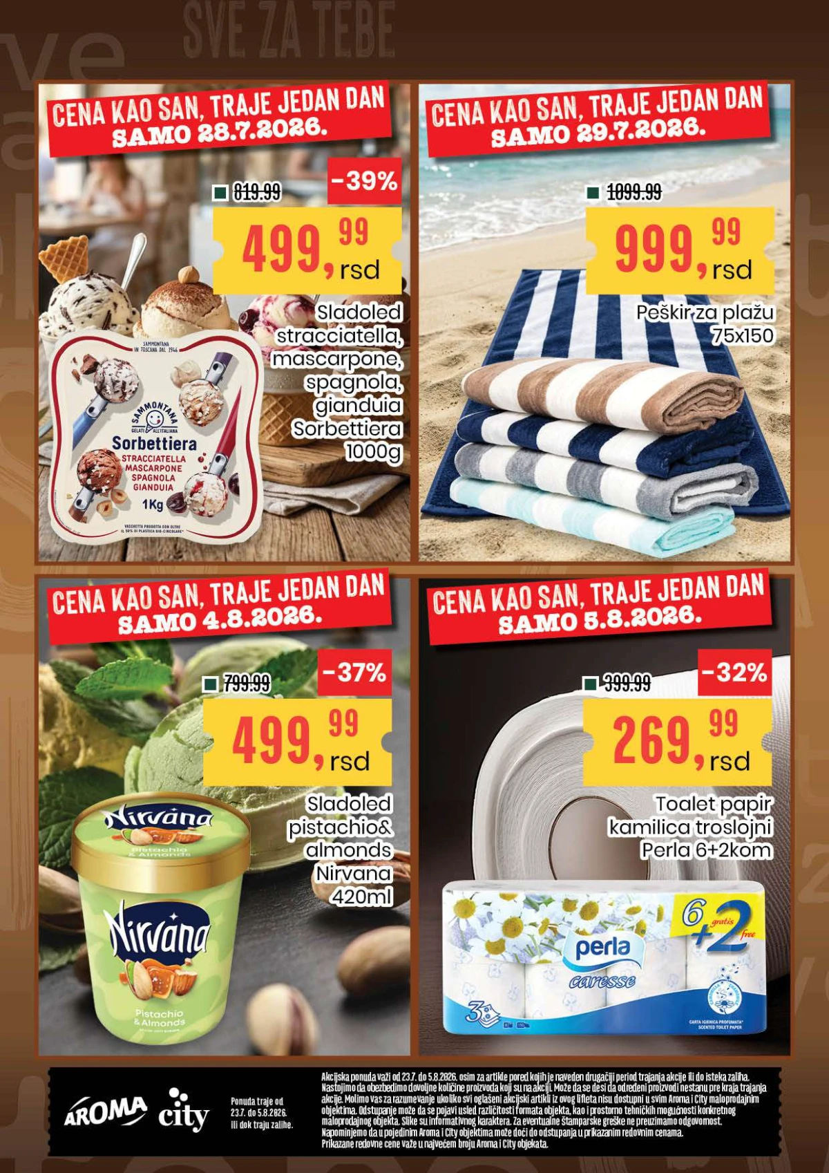 Aroma katalog strana 22 – završne akcije, dodatne pogodnosti i izdvojene ponude