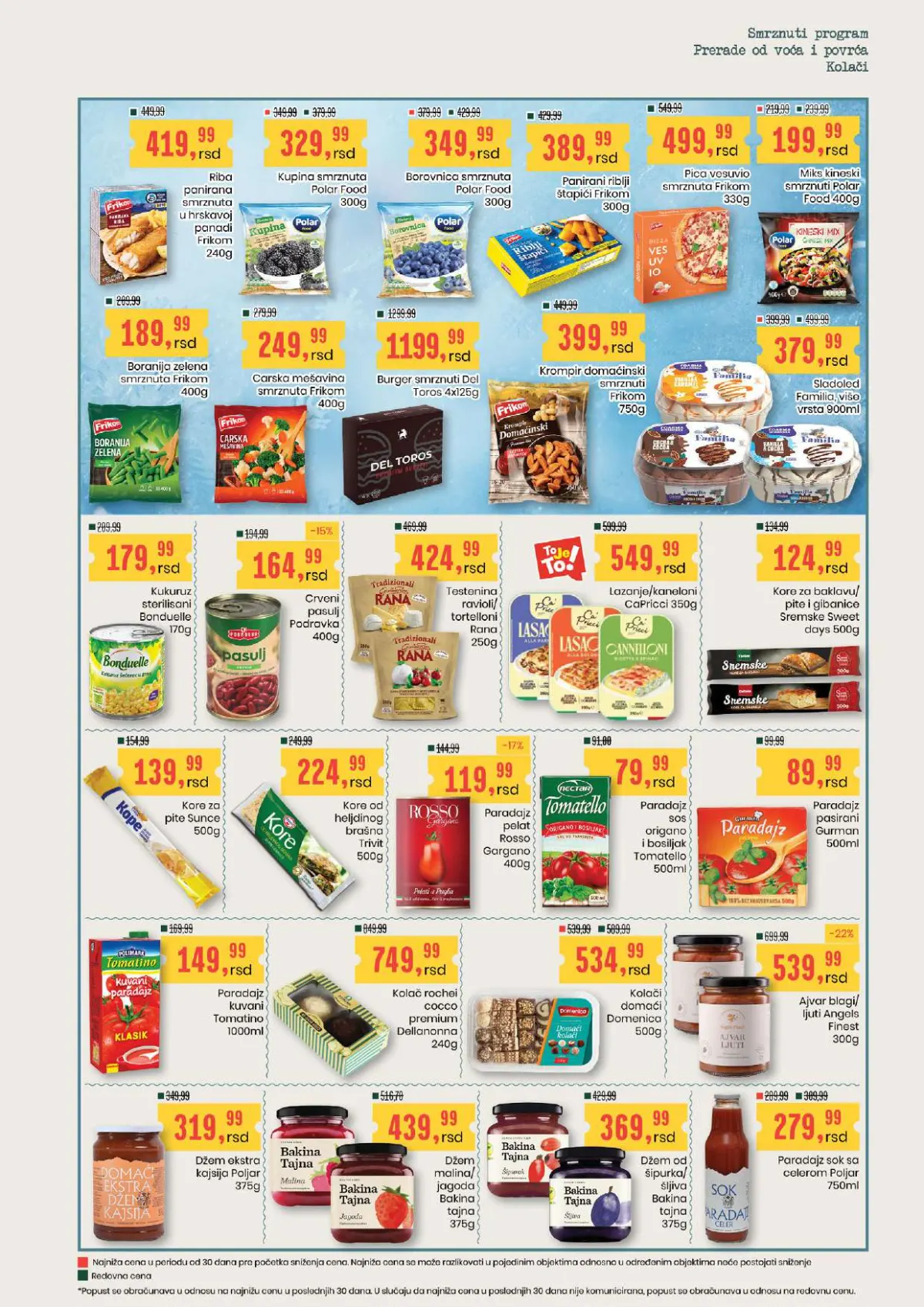 Aroma katalog stranica 11 – smrznuto povrće, gotova jela, konzervirana hrana i namirnice