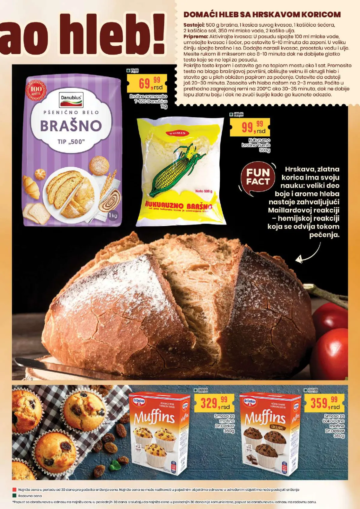 Aroma i Aroma City – pšenično i kukuruzno brašno, recept za domaći hleb i smeše za mafine